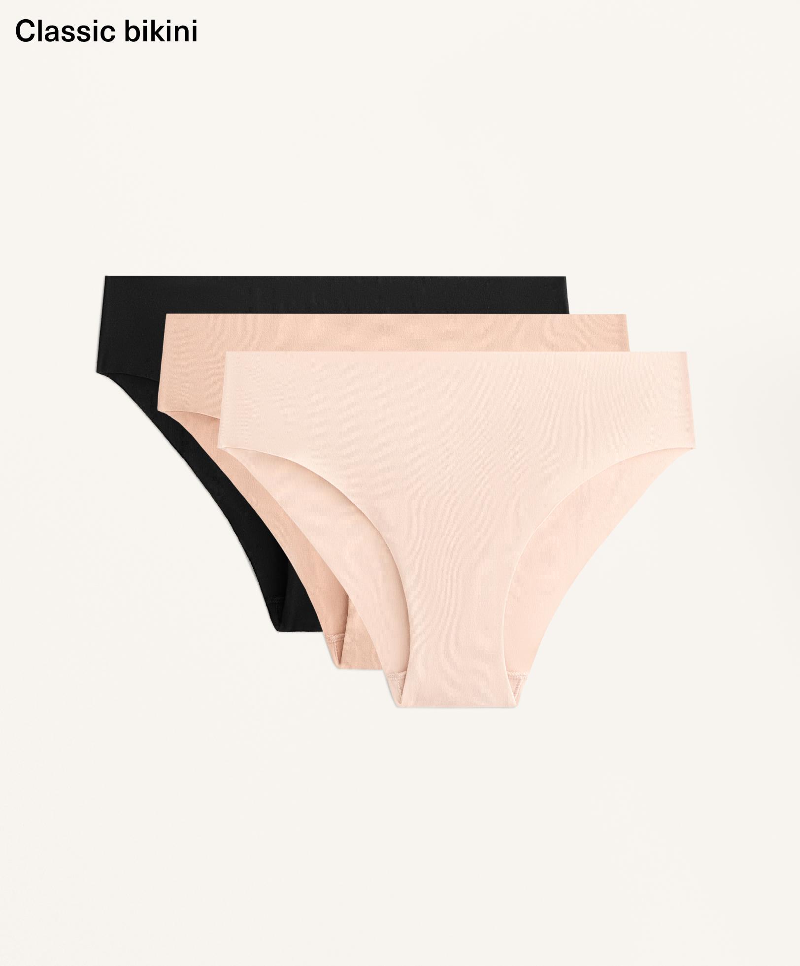 3 culottes classiques mélange coton invisible - Soldes