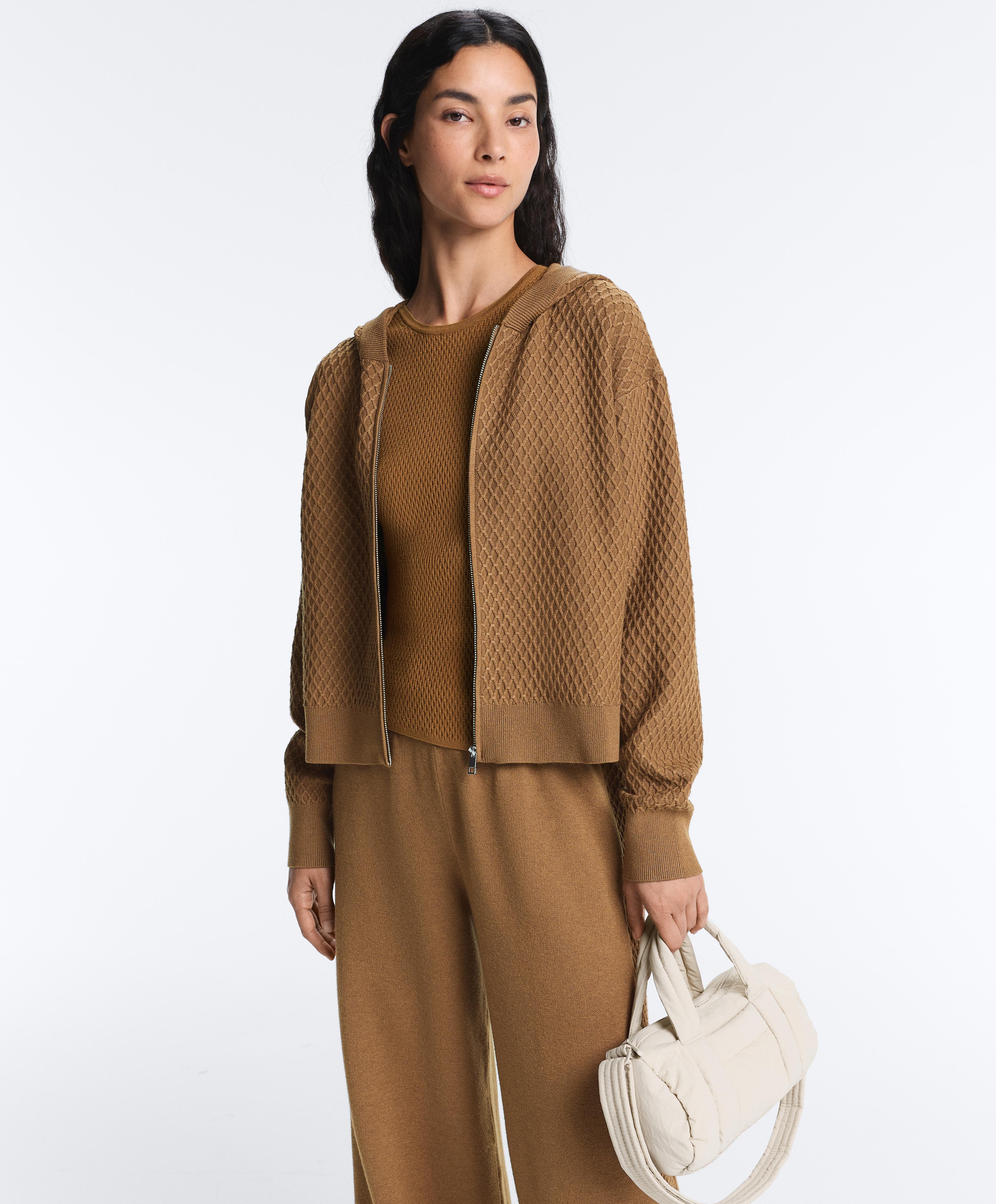 Sleeveless knit top — COPPER