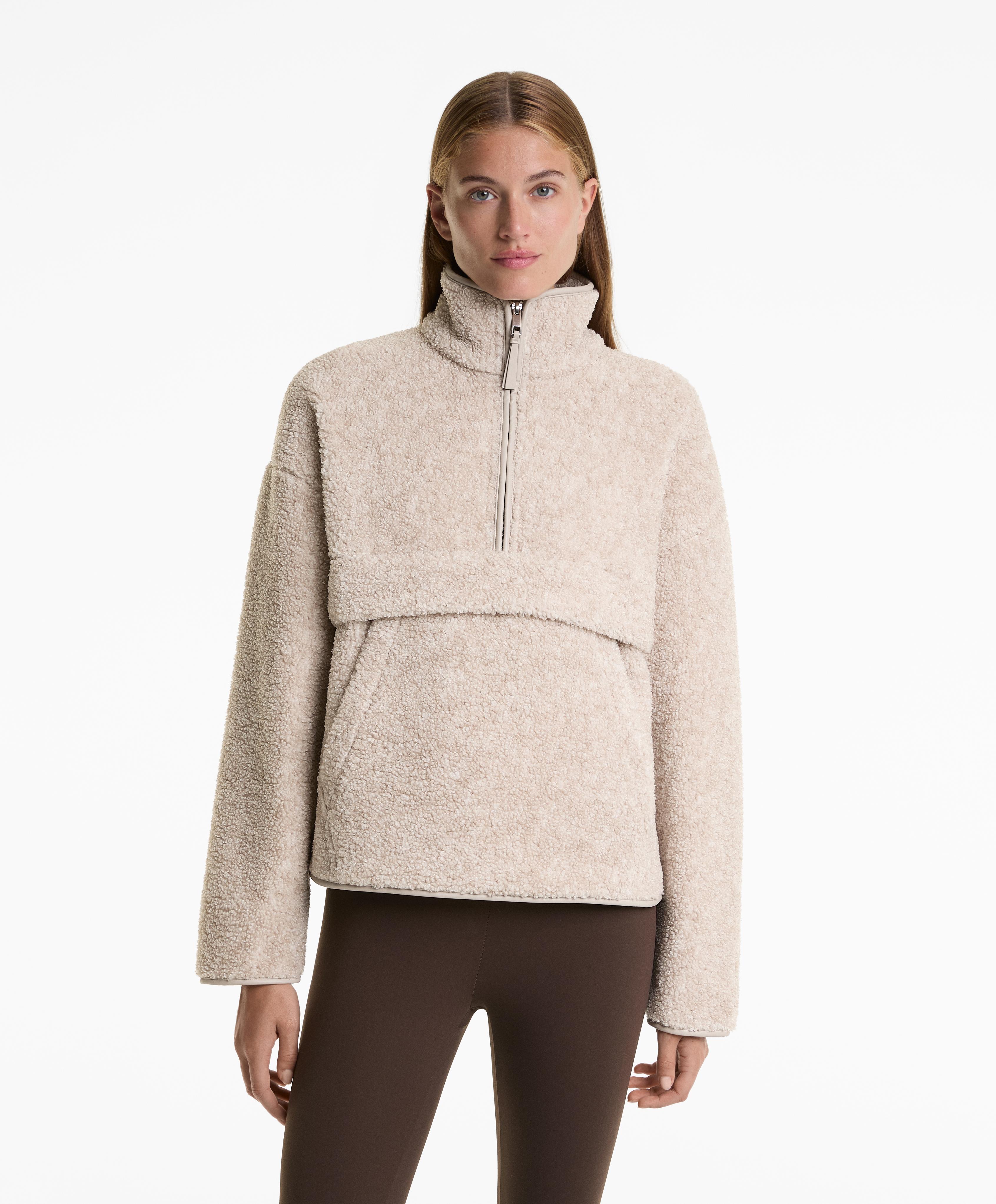 Fleece sweatshirt with front pocket Fleece sweatshirt with front pocket