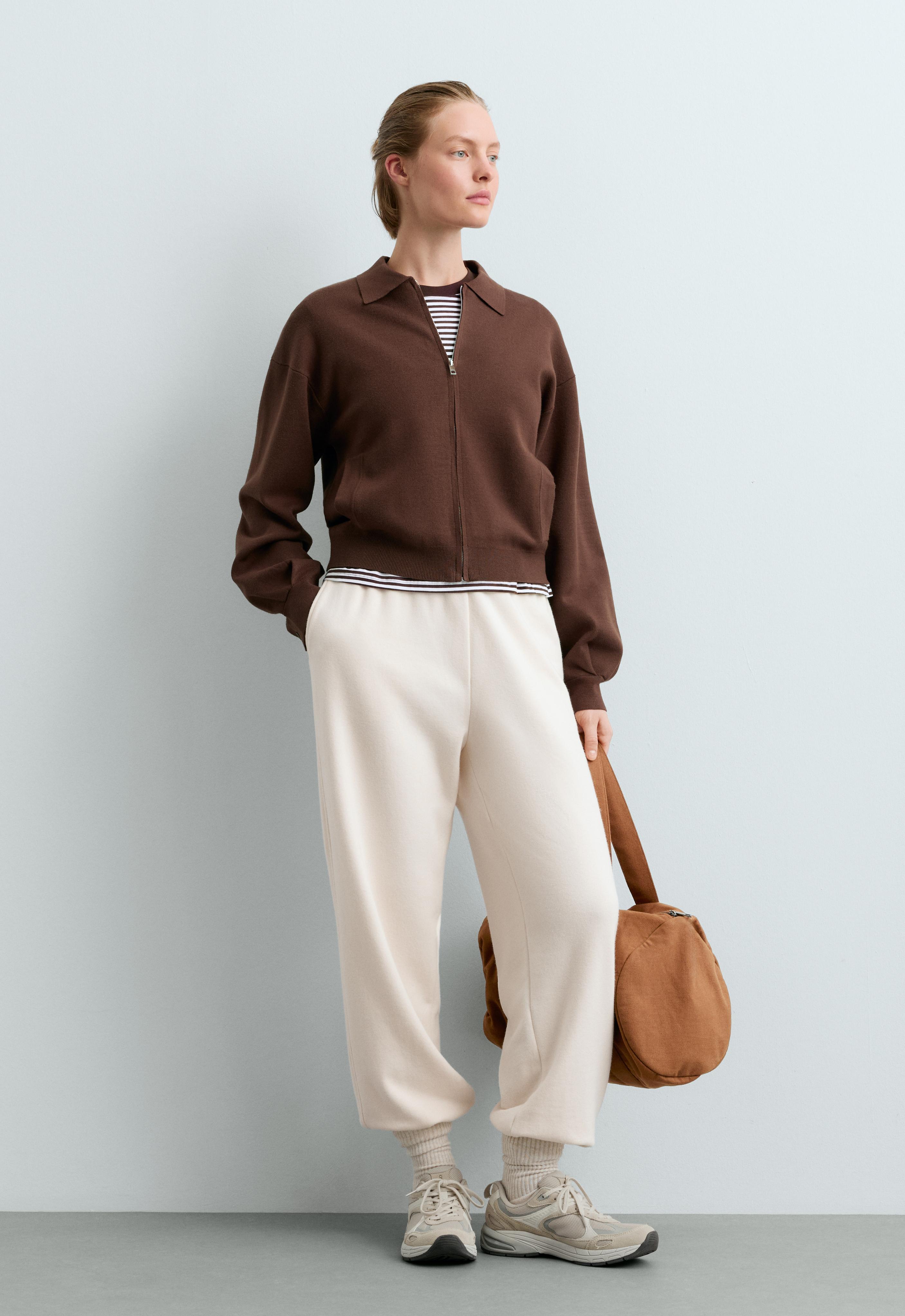 Knit polo jacket — COCOA