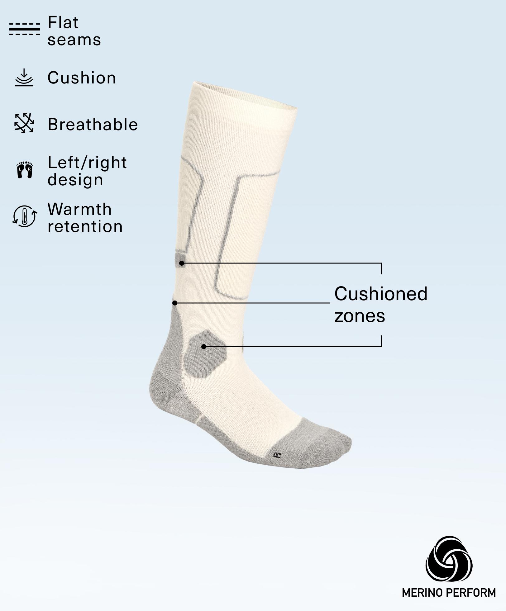 WOOLMARK® wool blend long ski socks - Rebajas