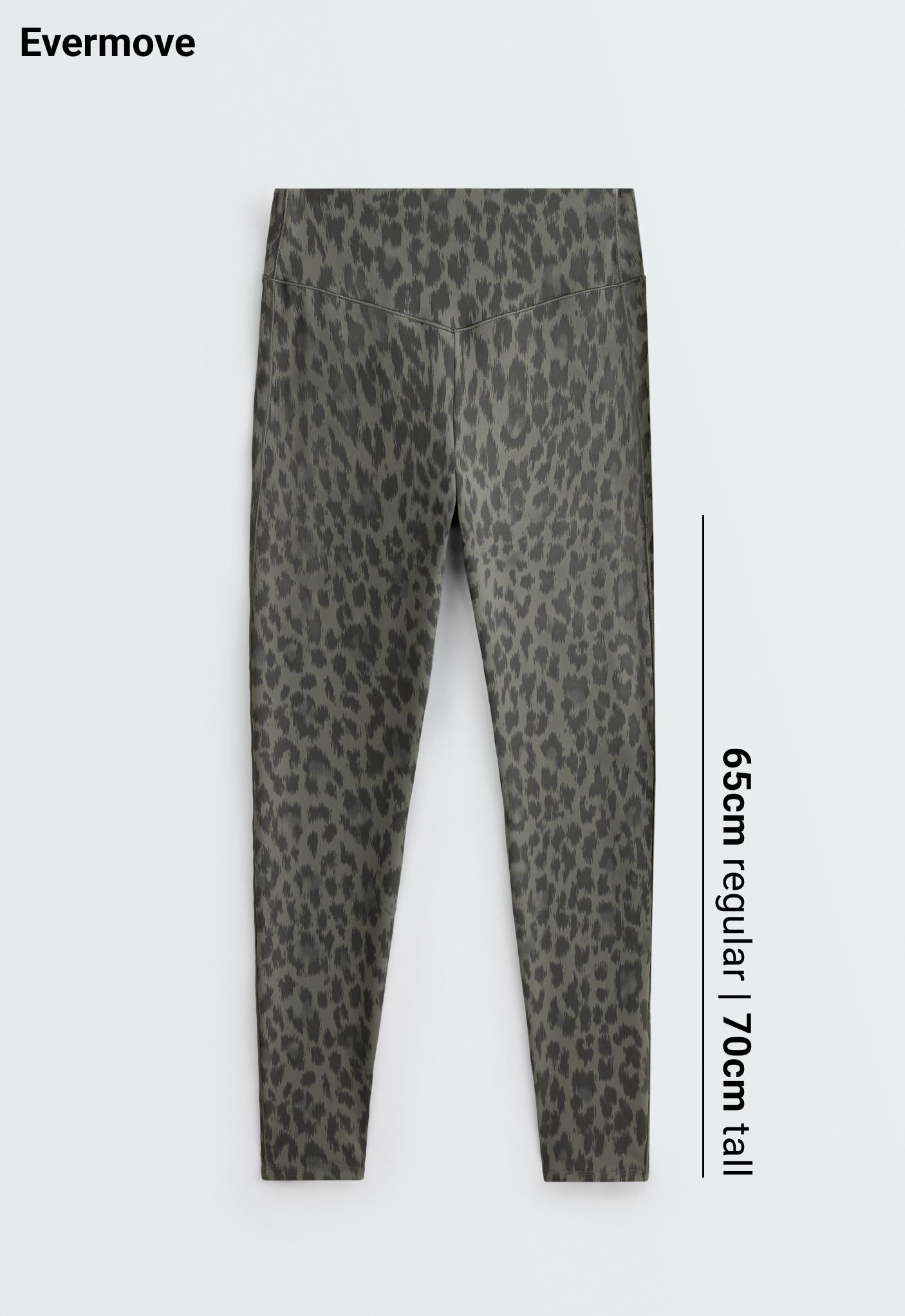 Leggings longueur chevilles high rise Evermove léopard