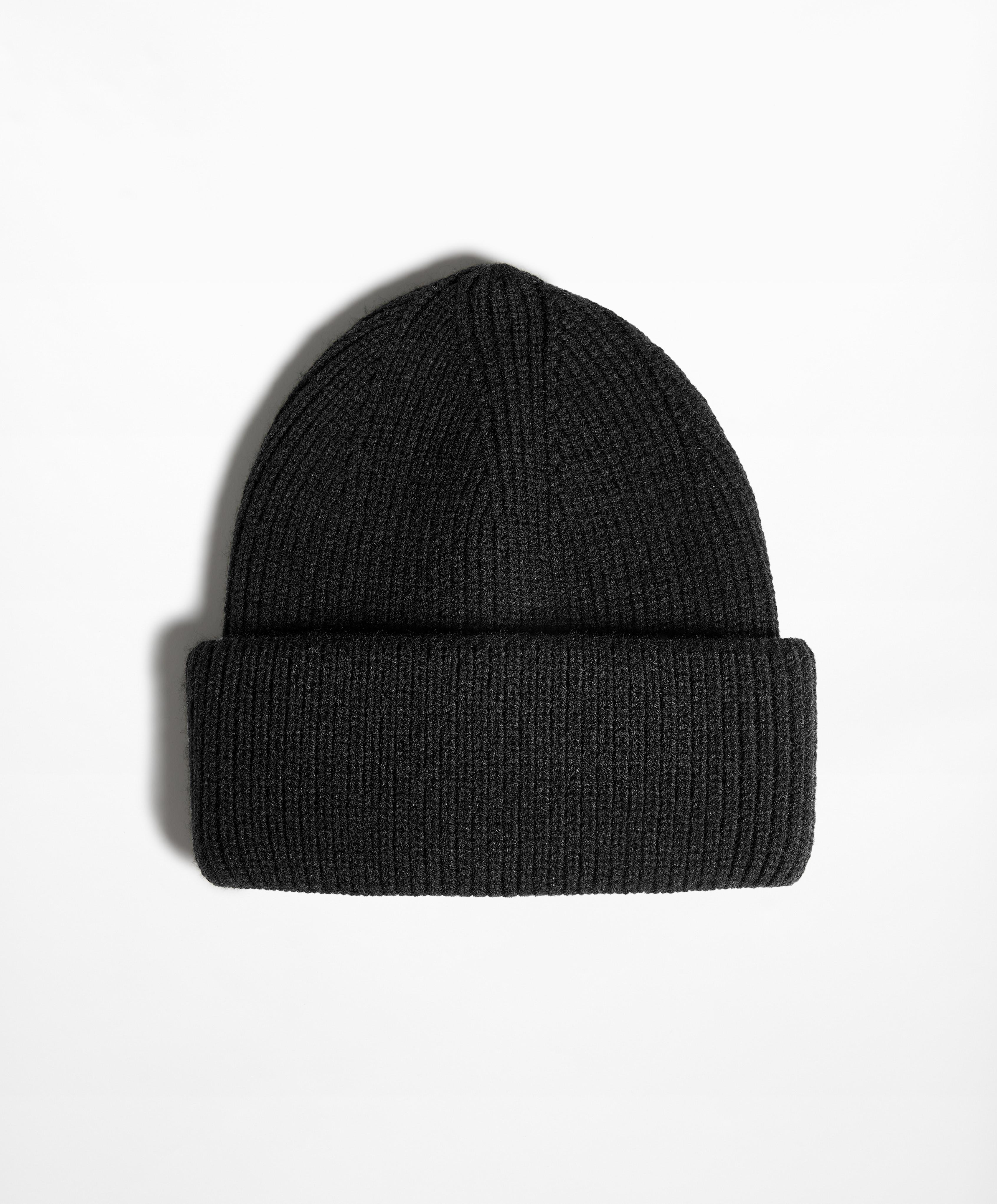 Rib knit beanie