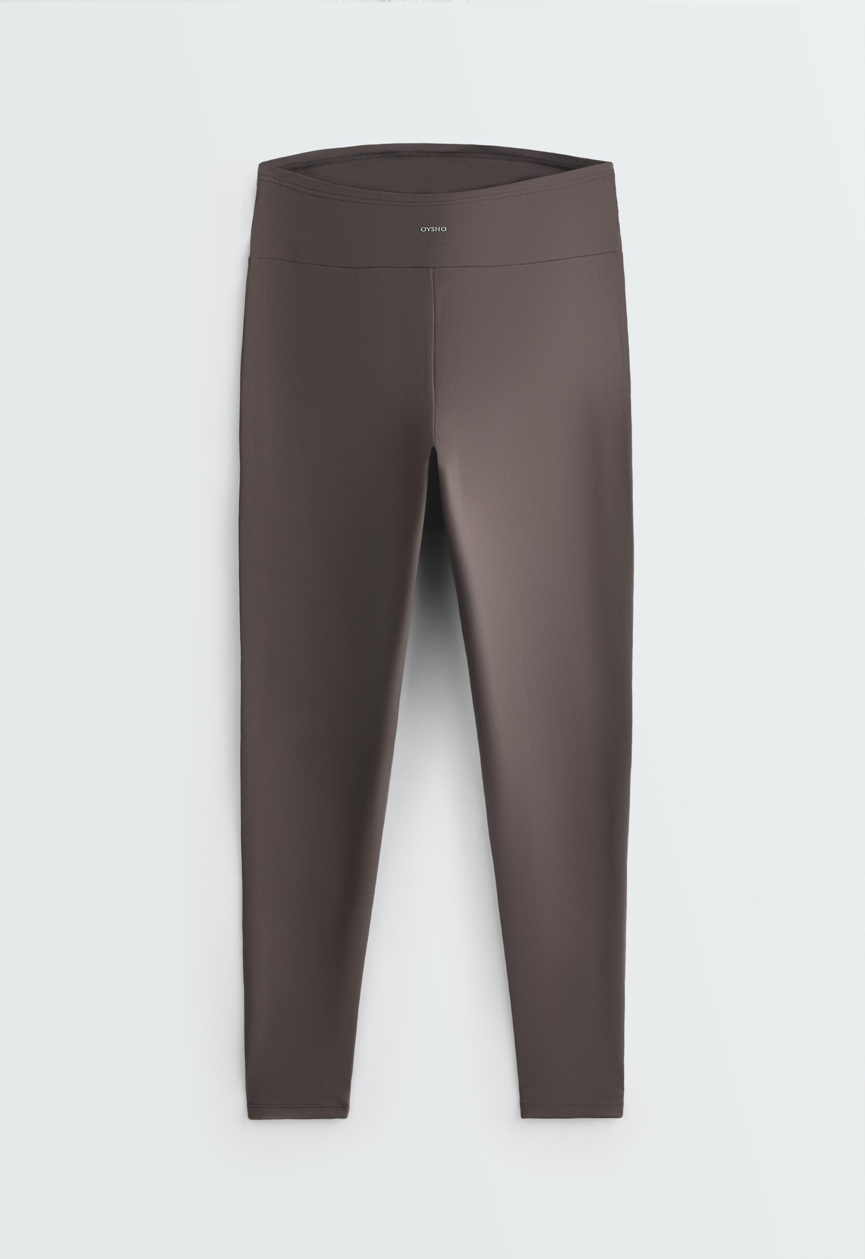 Comfortlux maternity leggings — BROWN-KHAKI