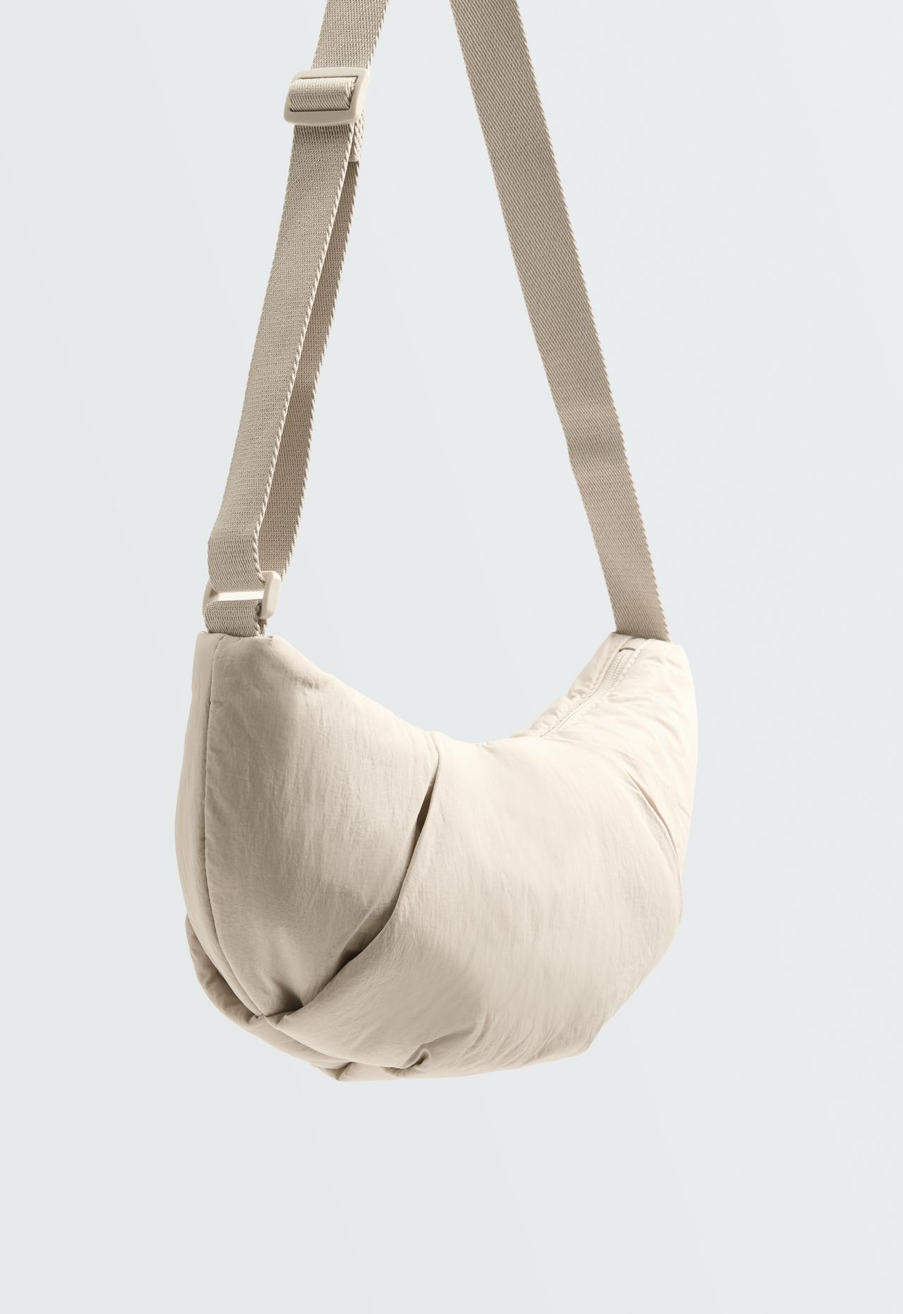 Quilted crossbody bag — MINK