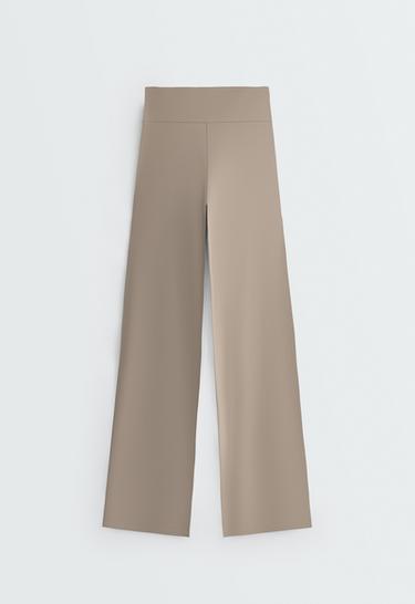 High-rise Comfortlux straight-leg trousers — DARK MINK 7