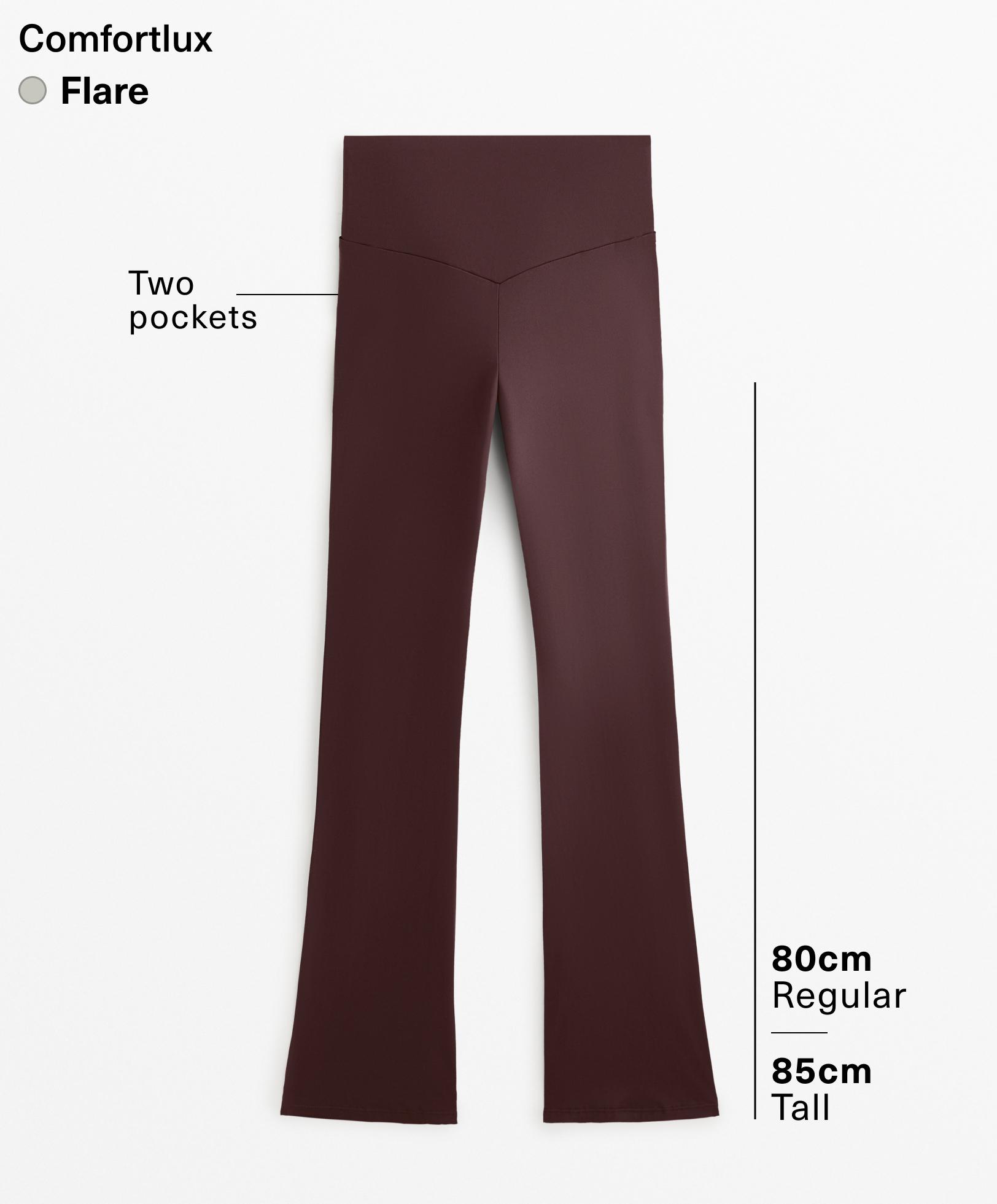 Pantalón flare super high rise Comfortlux pockets