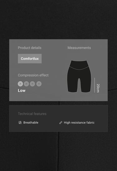 Leggings biker high rise comfortlux 20 cm — BLACK 2
