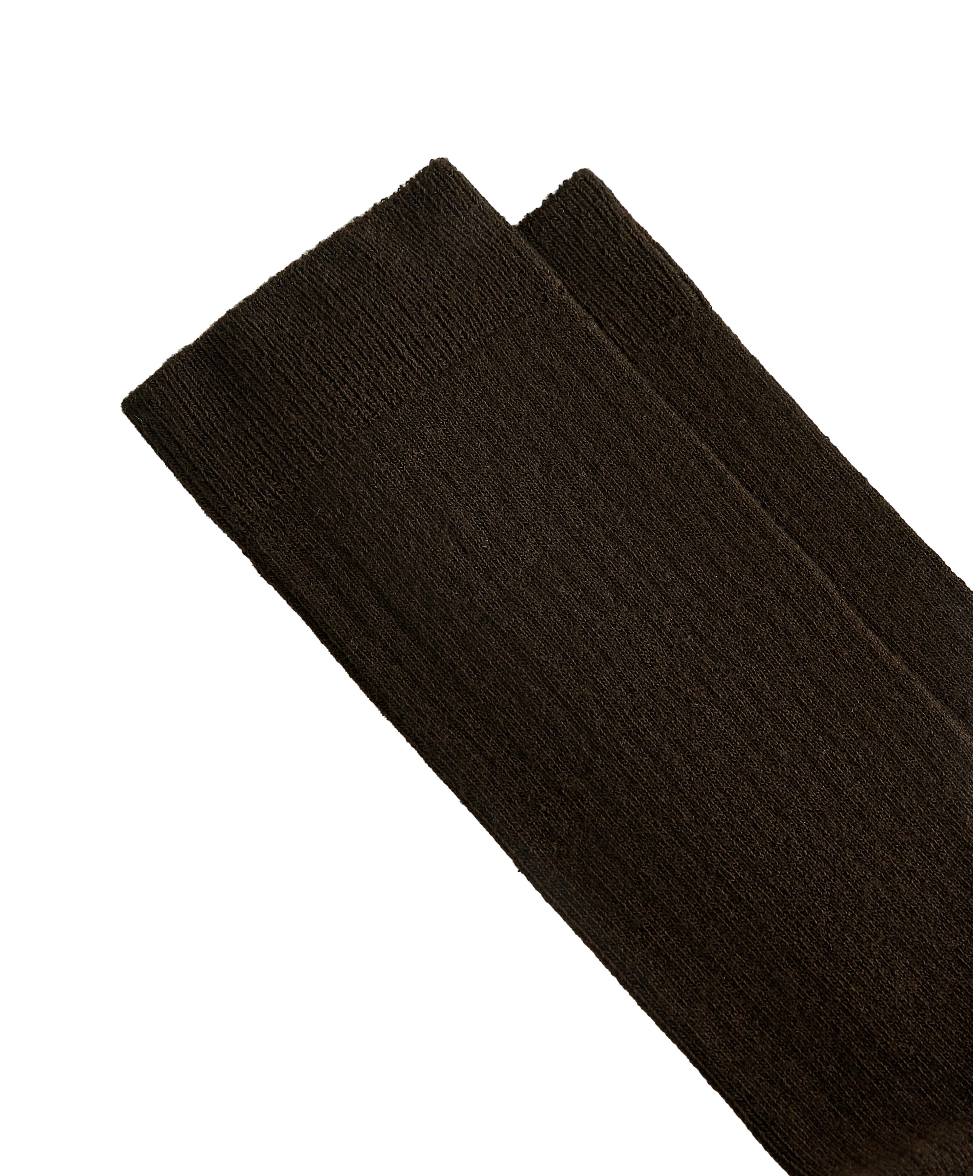 Modal blend classic socks with 13% cashmere — CHOCOLATE
