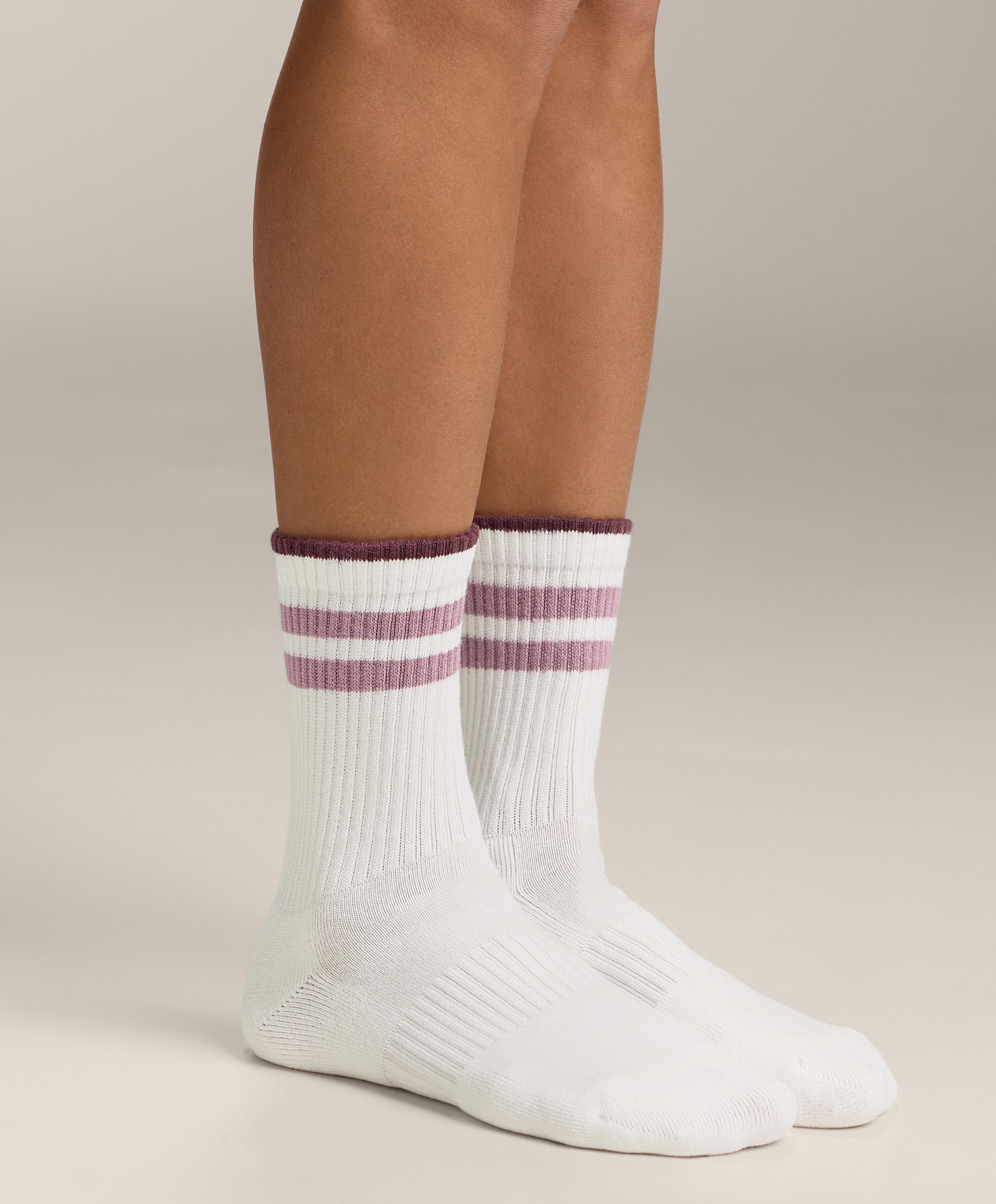 3 pairs of classic cotton blend sports socks — MAHOGANY