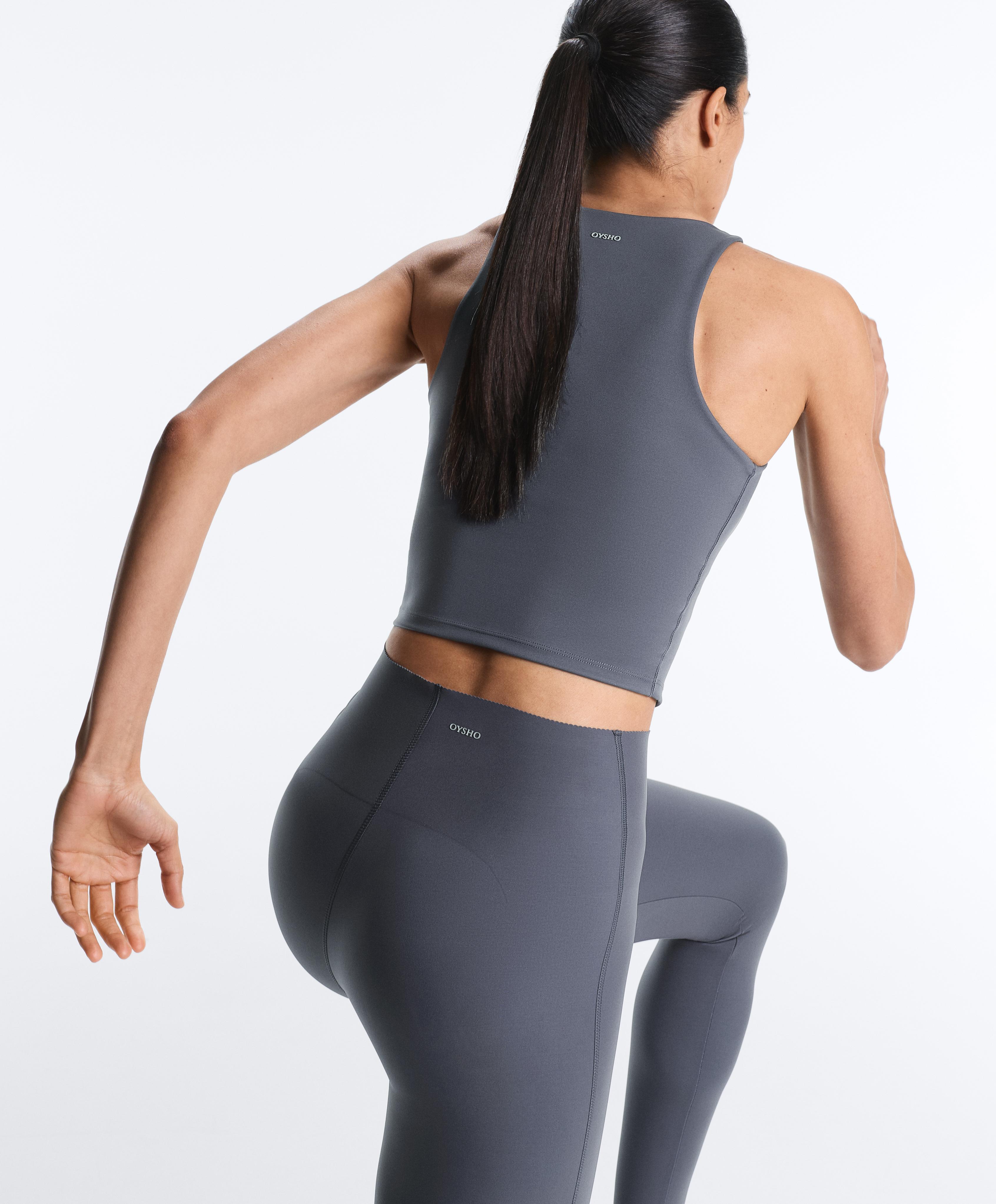 Extra Compressive Halter Tank Top — PETROL