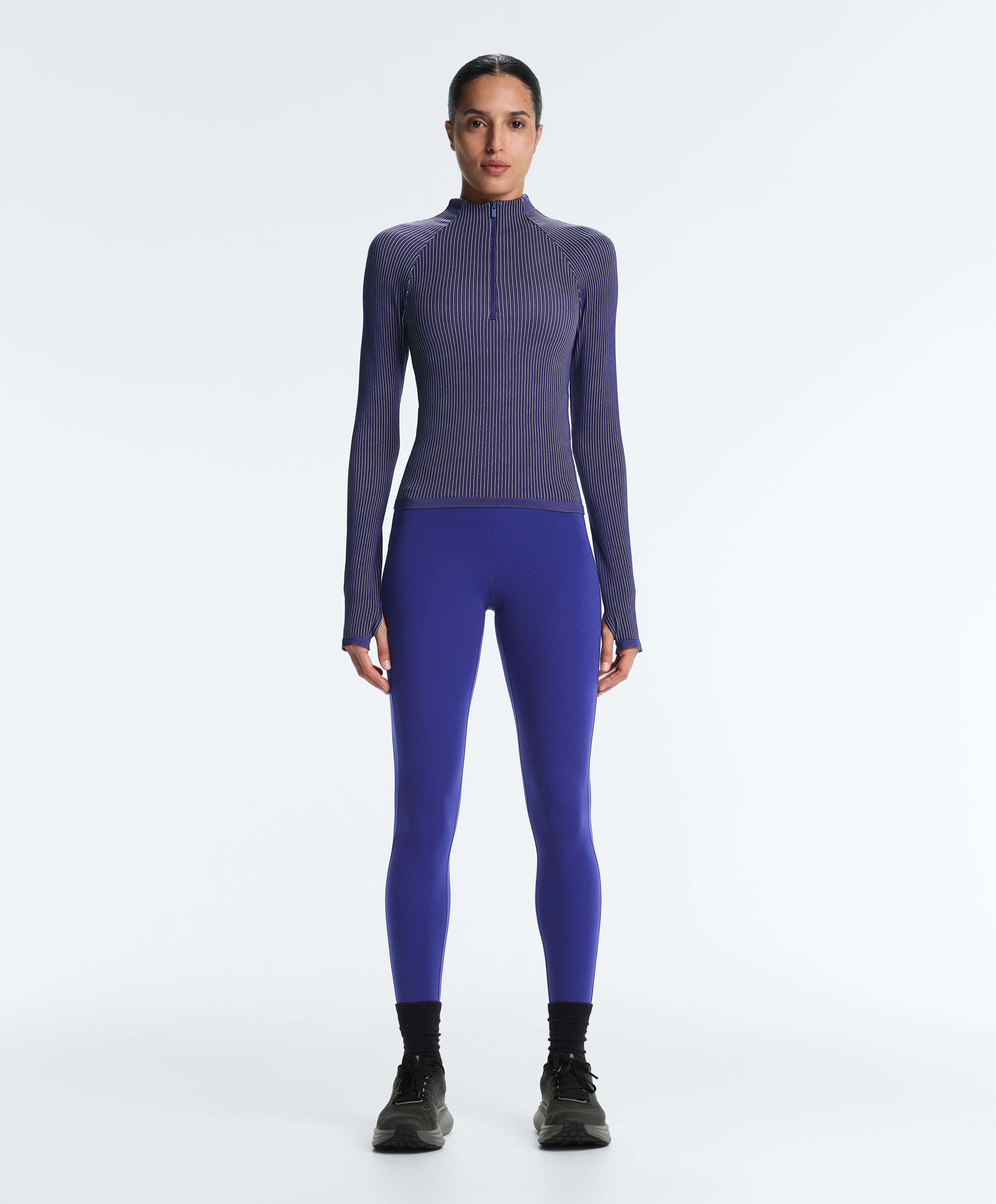 Long-sleeved technical T-shirt — COBALT