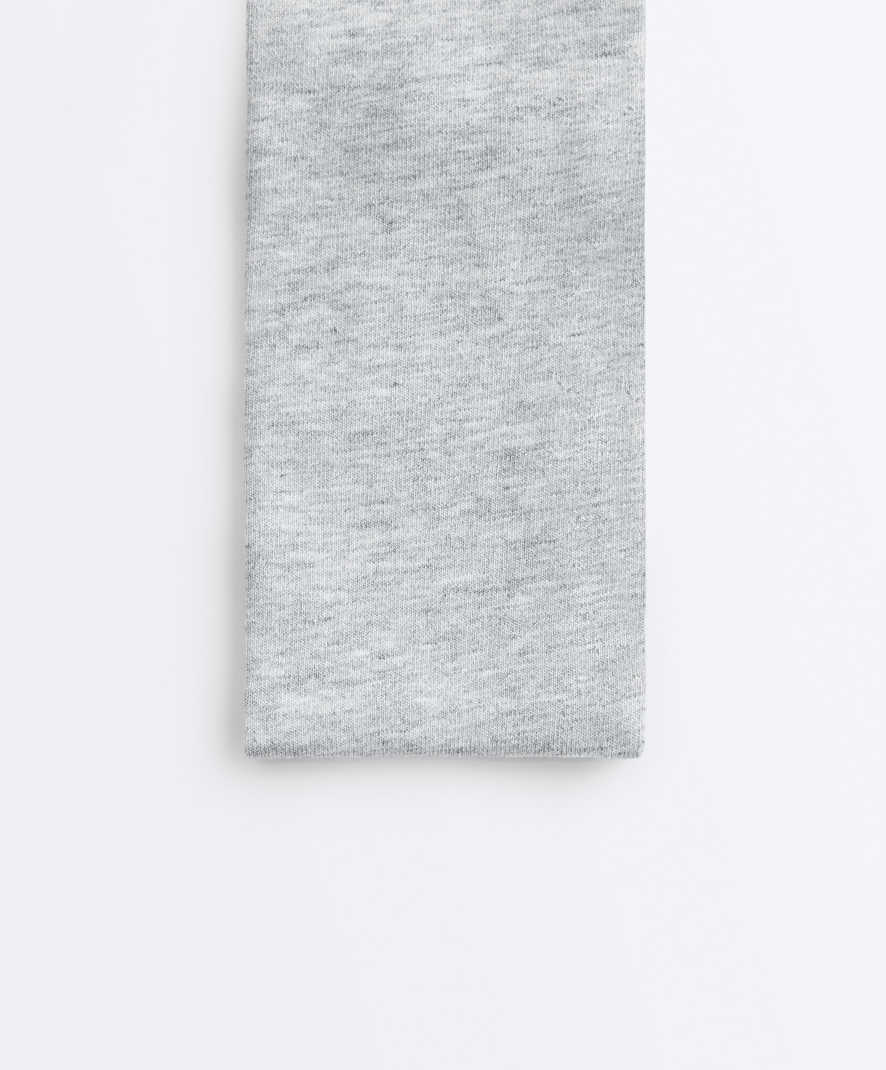 Cotton blend melange headband — PALE GREY MELANGE