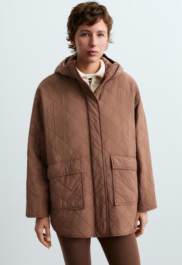 Fellex® aerogel padded jacket with faux-fur-effect lining — DARK BRICK 3