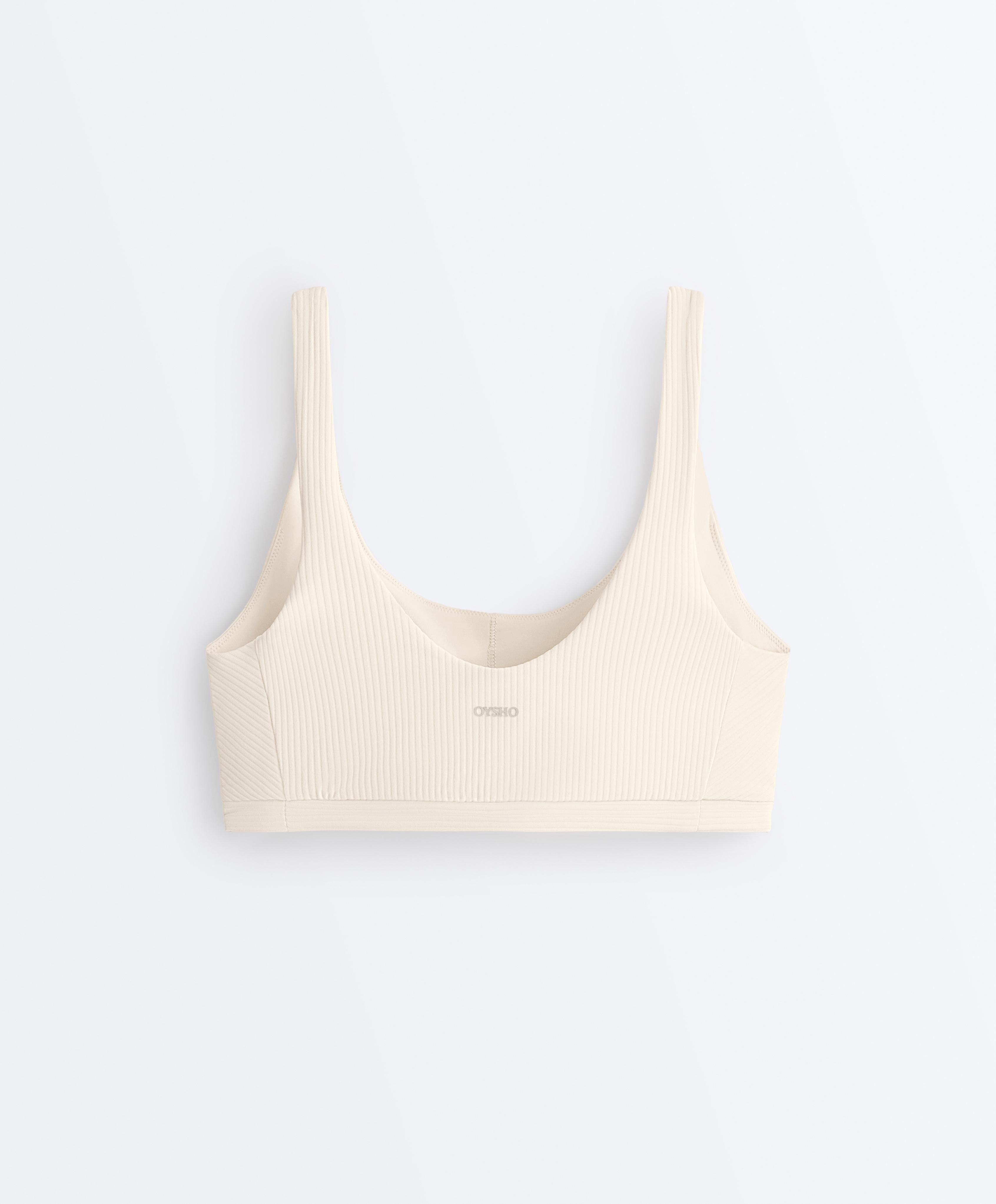 Rib Comfortlux top — PALE BEIGE