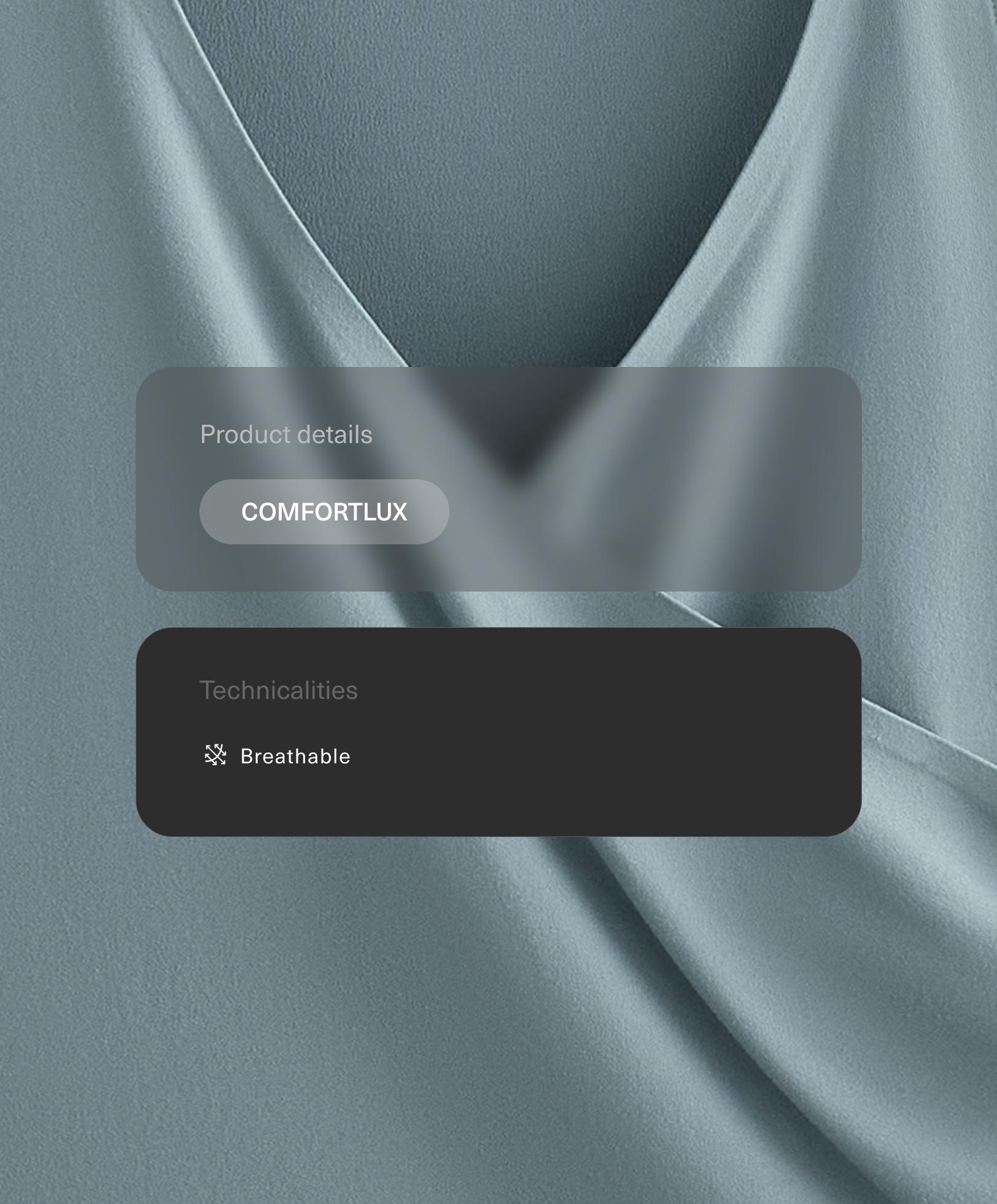 Cross-over sleeveless Comfortlux T-shirt Cross-over sleeveless Comfortlux T-shirt