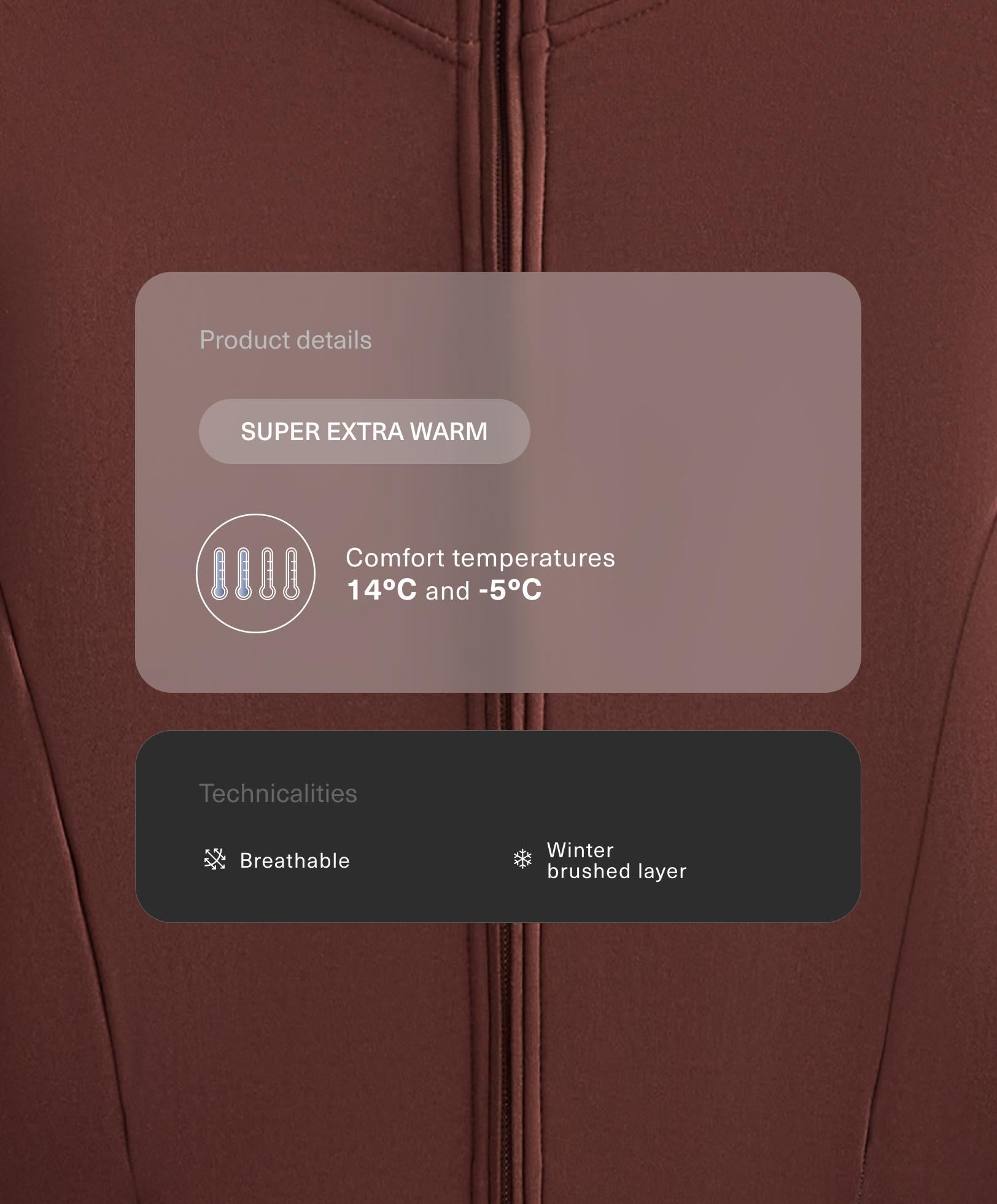 Chaqueta técnica super extra warm larga Chaqueta técnica super extra warm larga