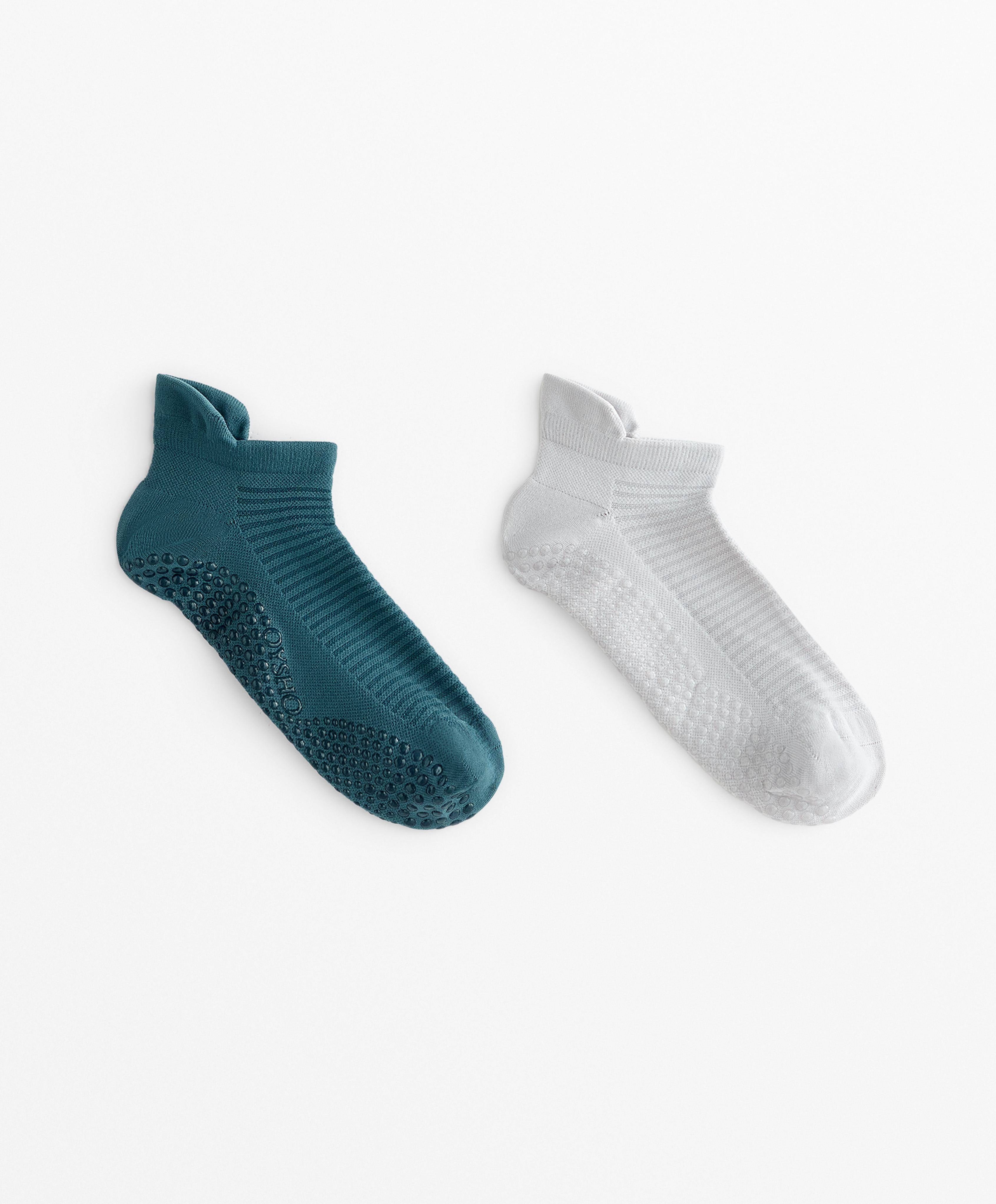 2 pairs of polyamide blend yoga and Pilates sneaker socks 2 pairs of polyamide blend yoga and Pilates sneaker socks