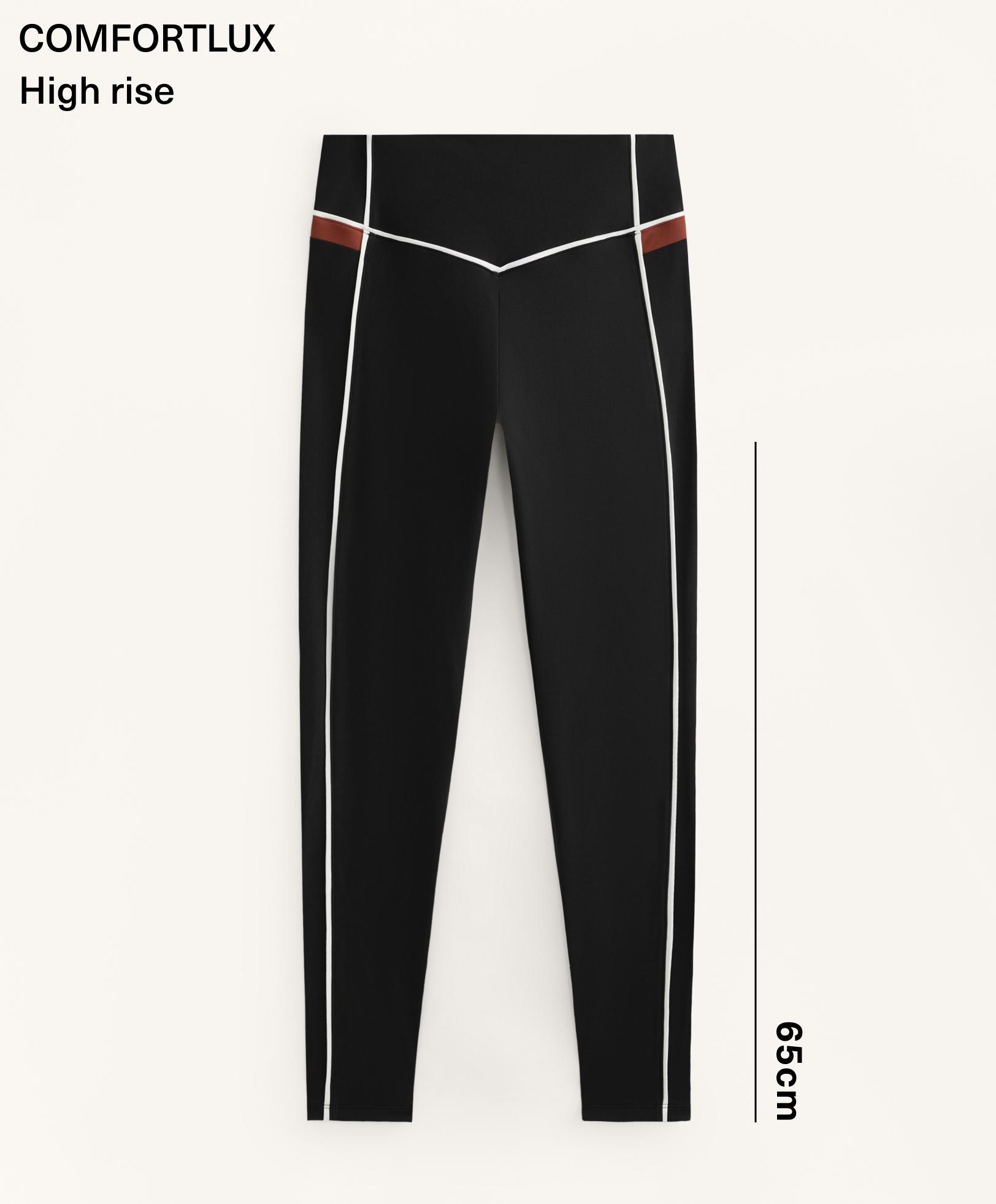 Comfortlux high-rise piping 65cm ankle-length leggings Comfortlux high-rise piping 65cm ankle-length leggings