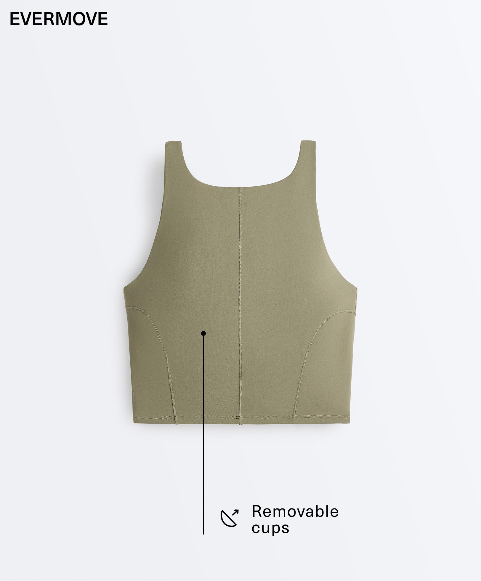 Evermove tank top with straps — WASHED KHAKI