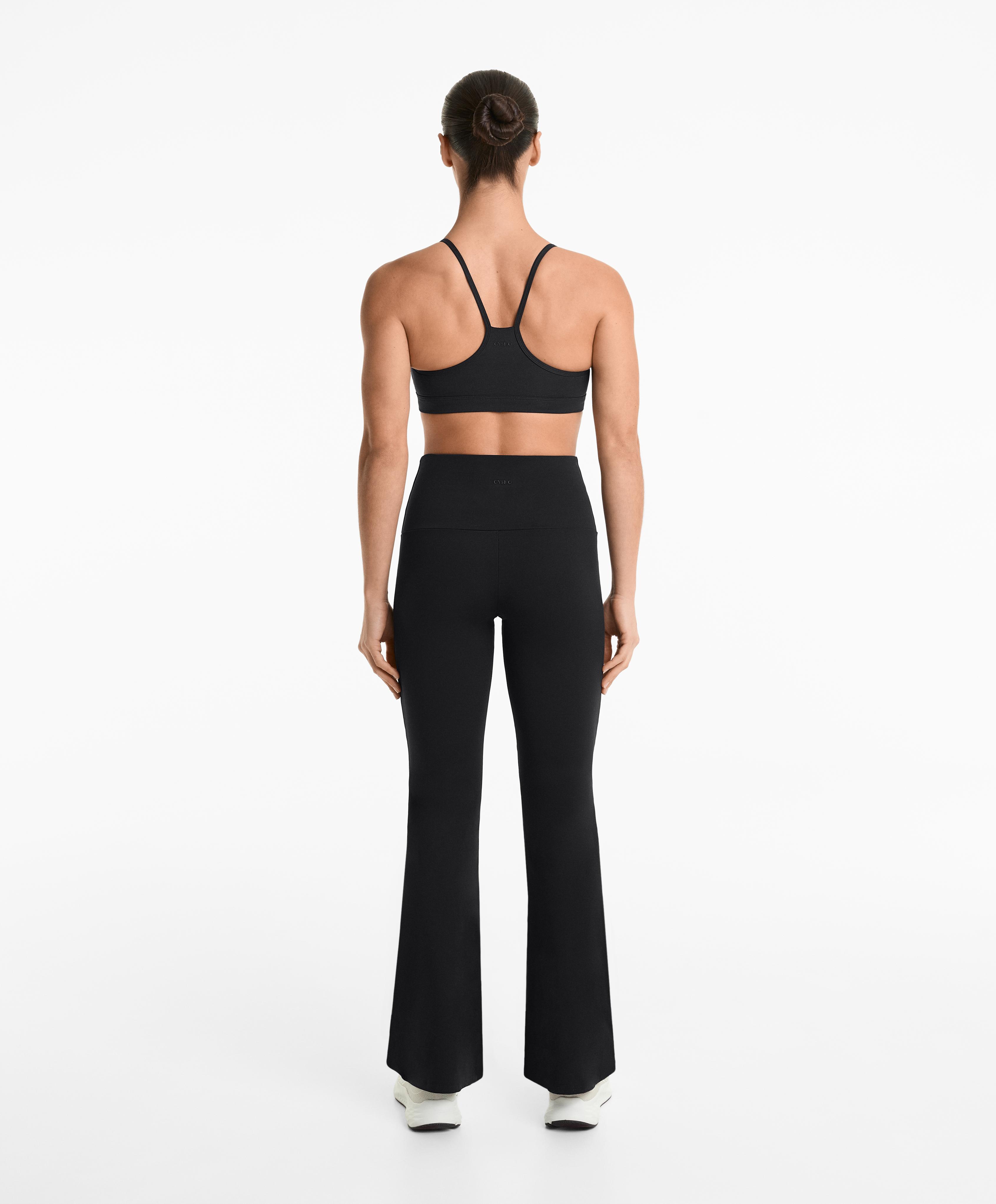 Total look comfortlux super high rise flare negro