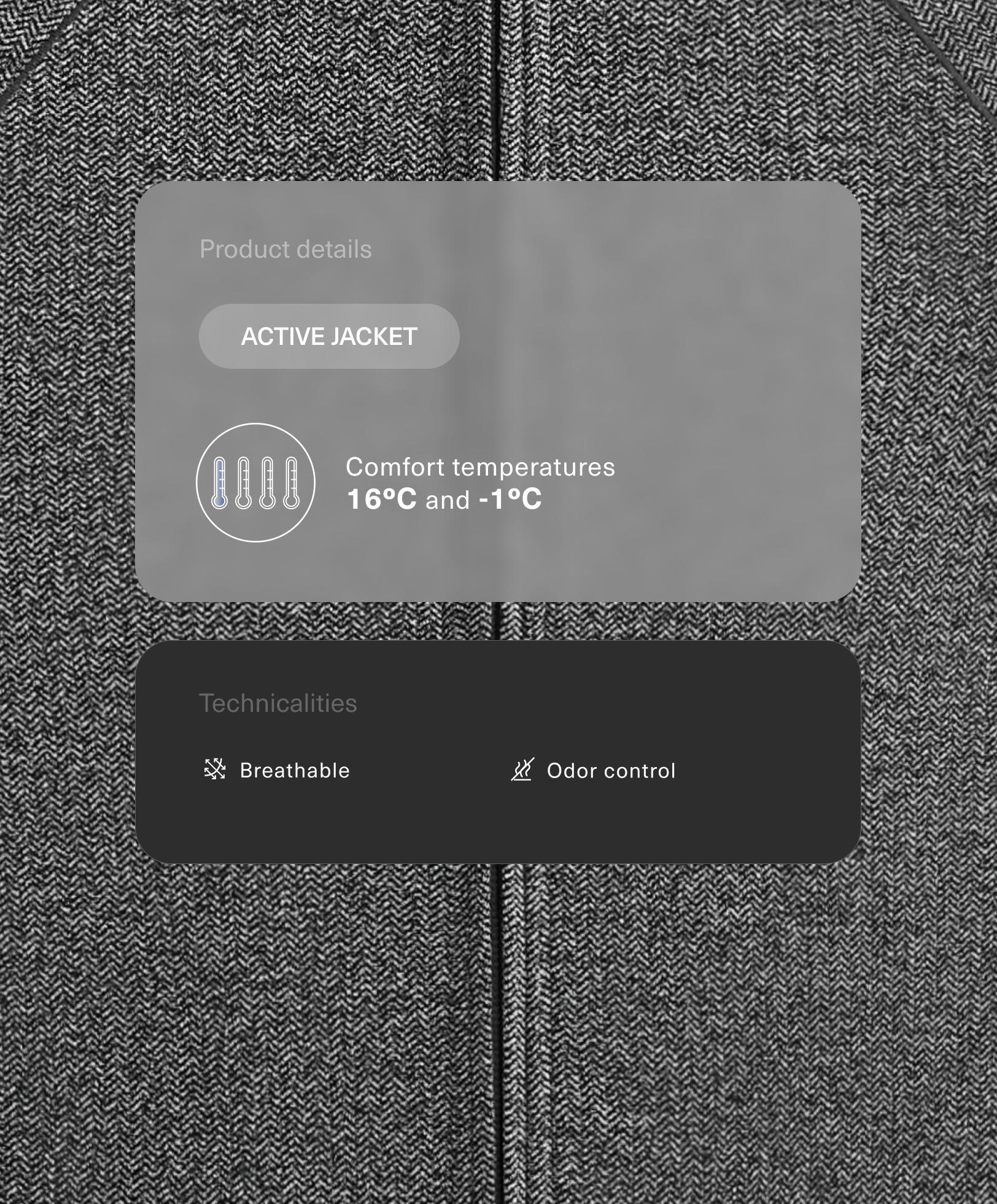 Veste technique light warm seamless