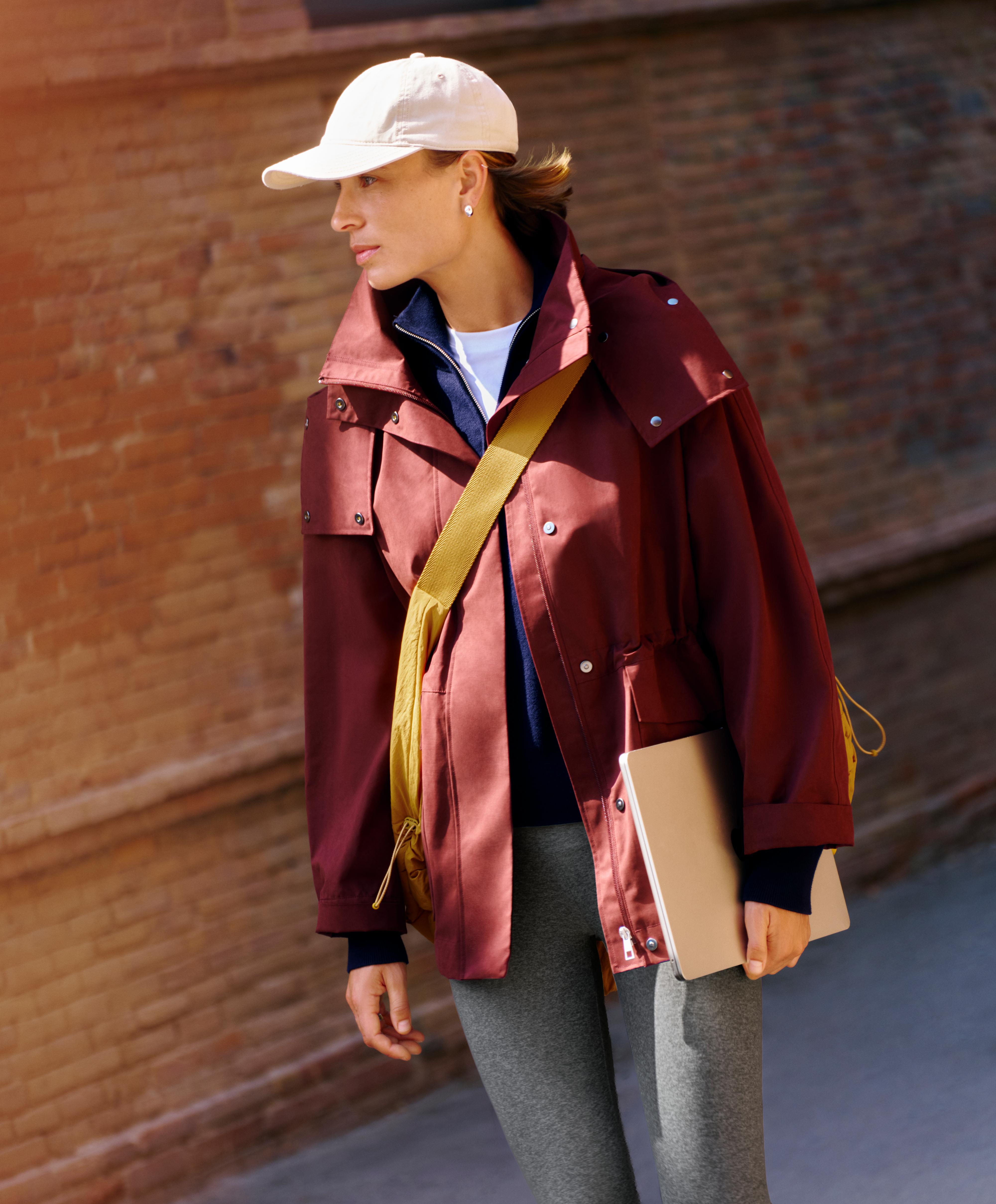 A-line 10k waterproof cotton jacket — MAROON