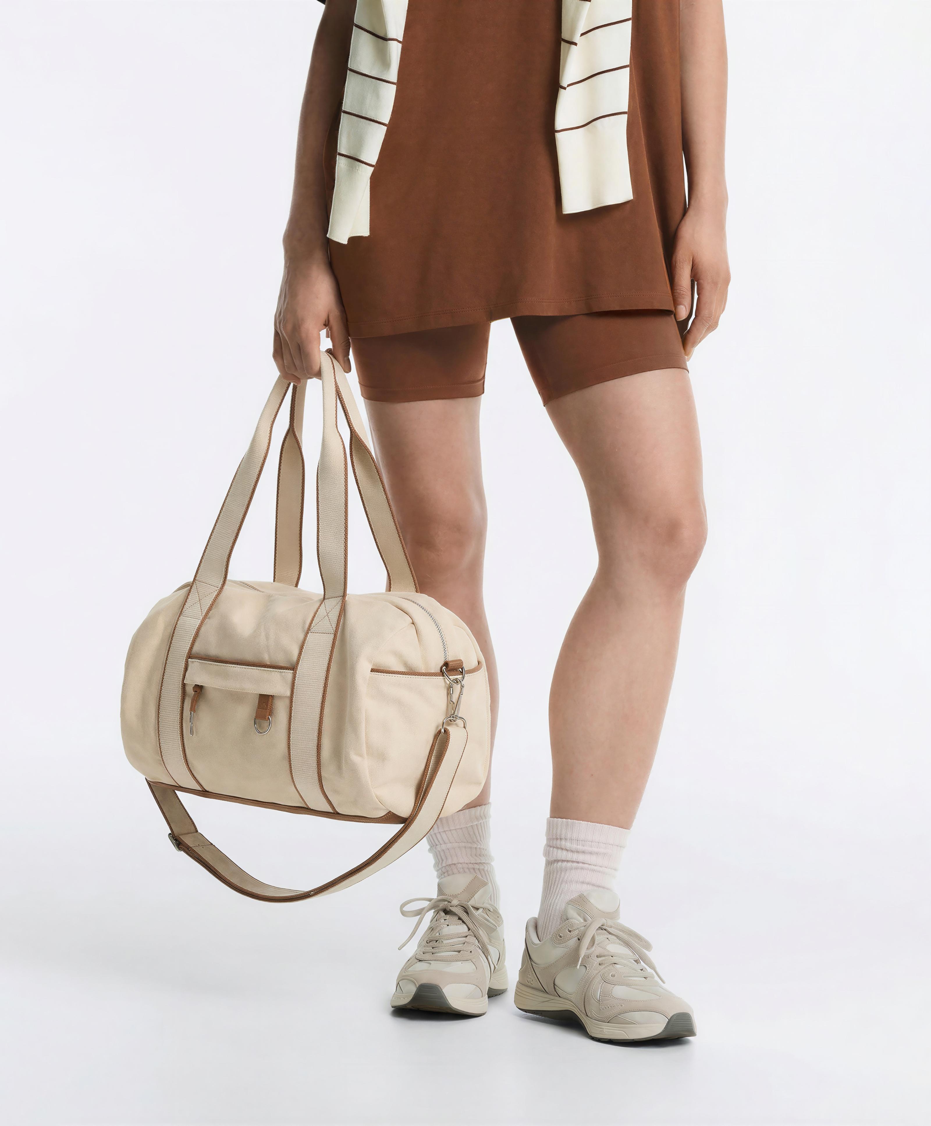 Canvas bowling bag — ECRU