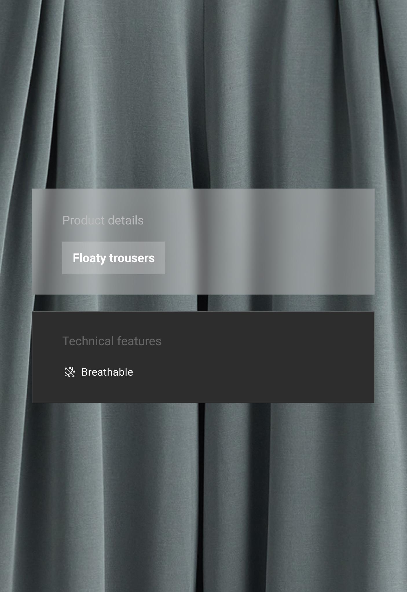Floaty trousers with pleated modal blend waist