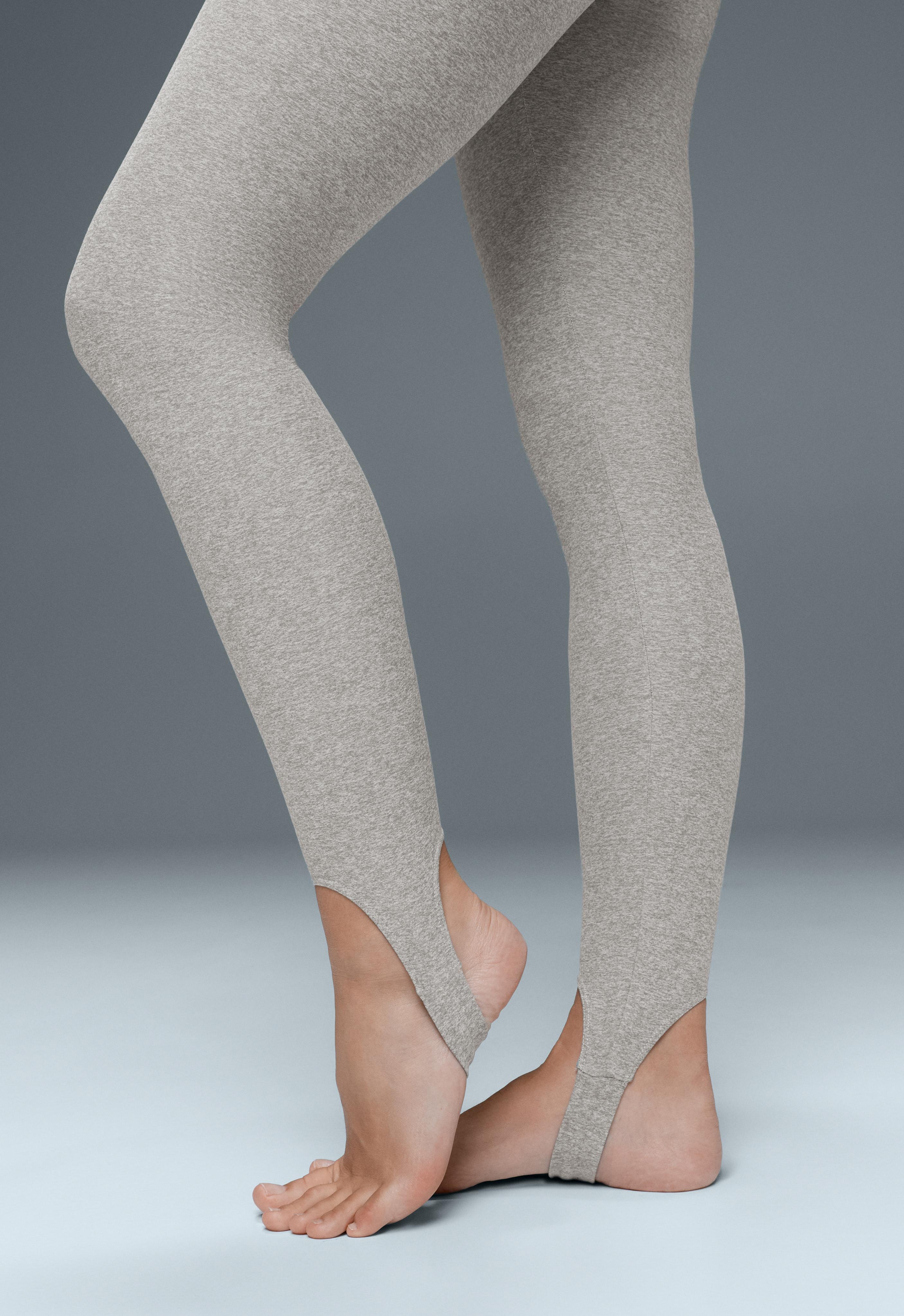 Comfortlux super-high-rise ankle-length leggings — GREY MELANGE
