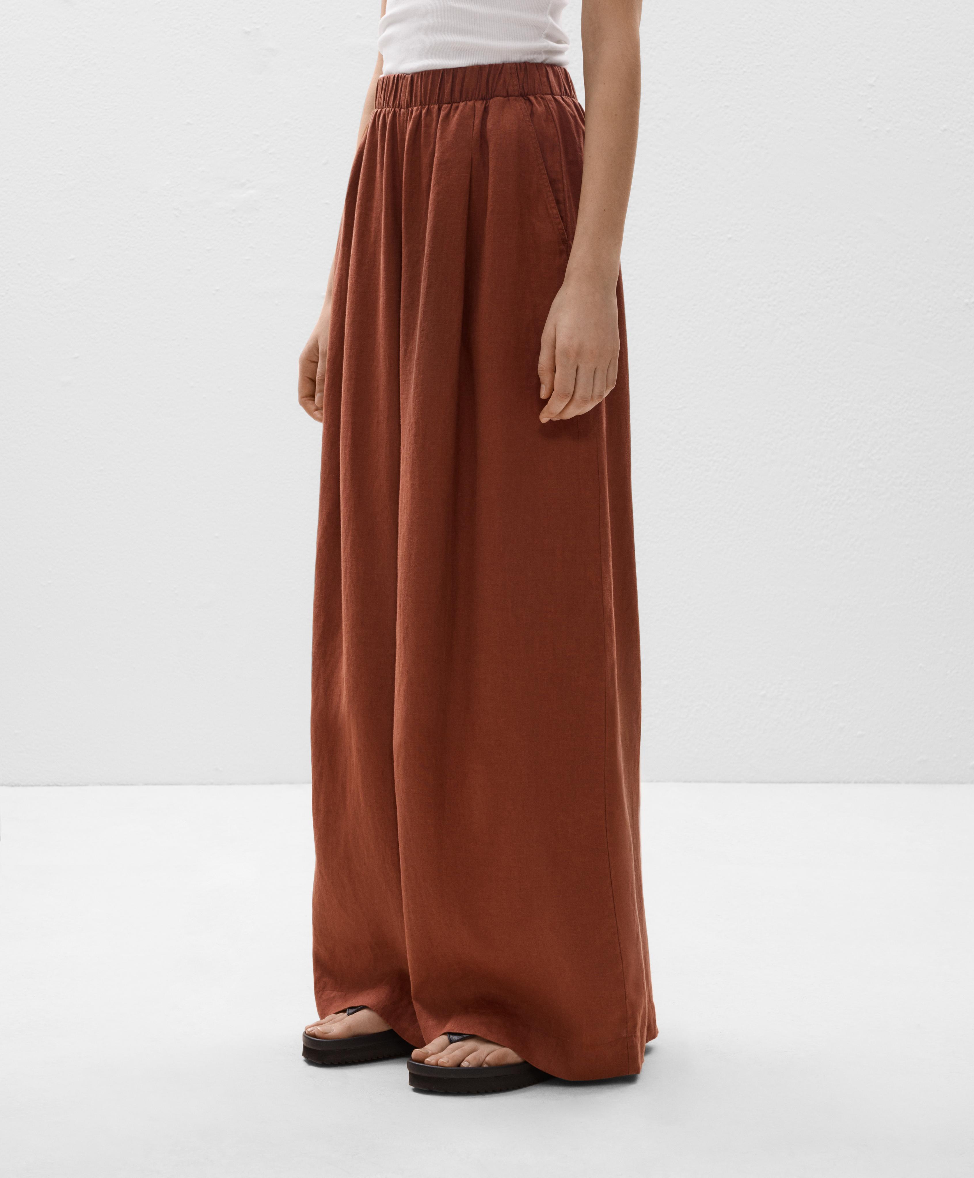 Pantalon large 100 % lin Pantalon large 100 % lin