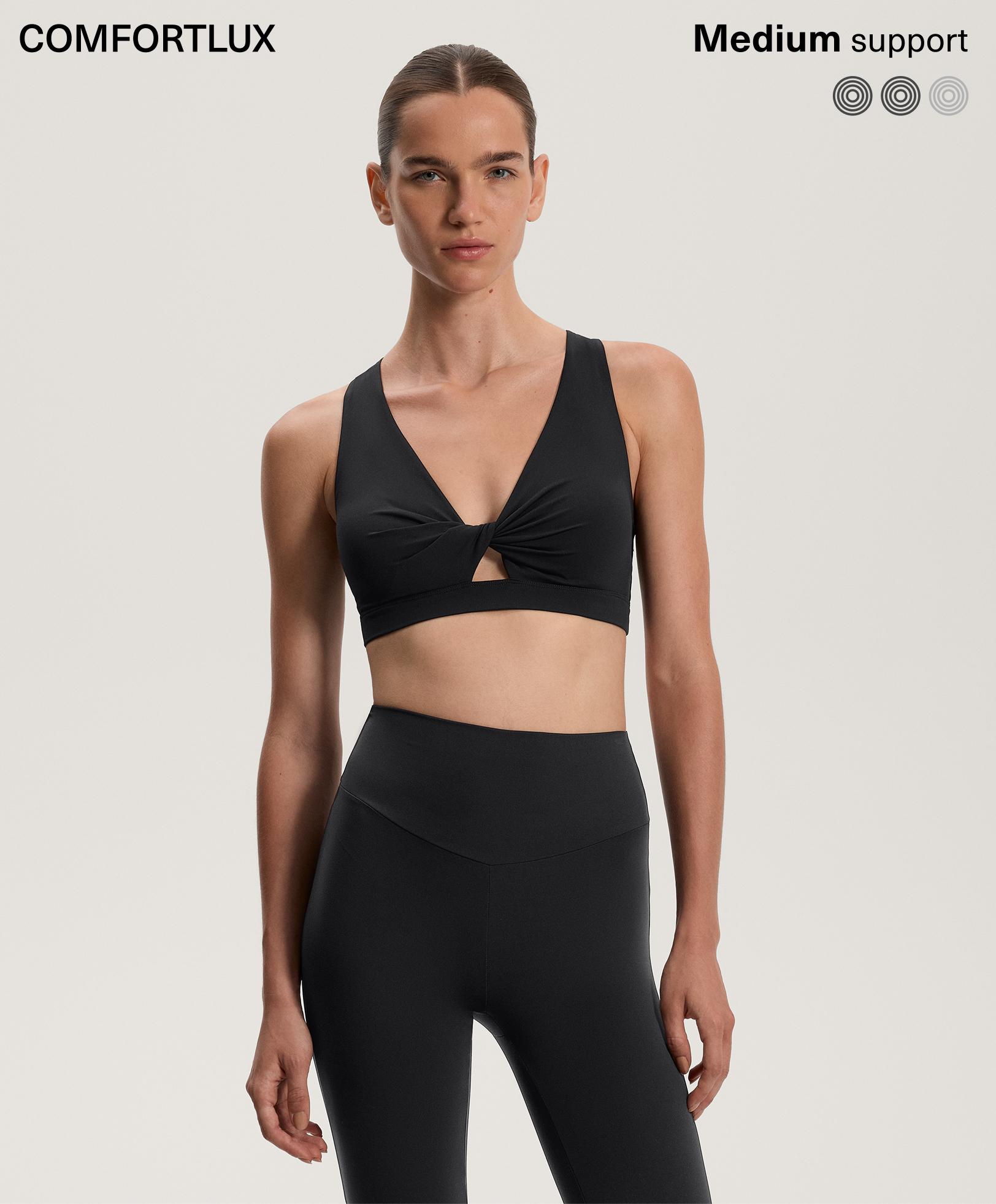 Sujetador deportivo twist Comfortlux sujeción media copas