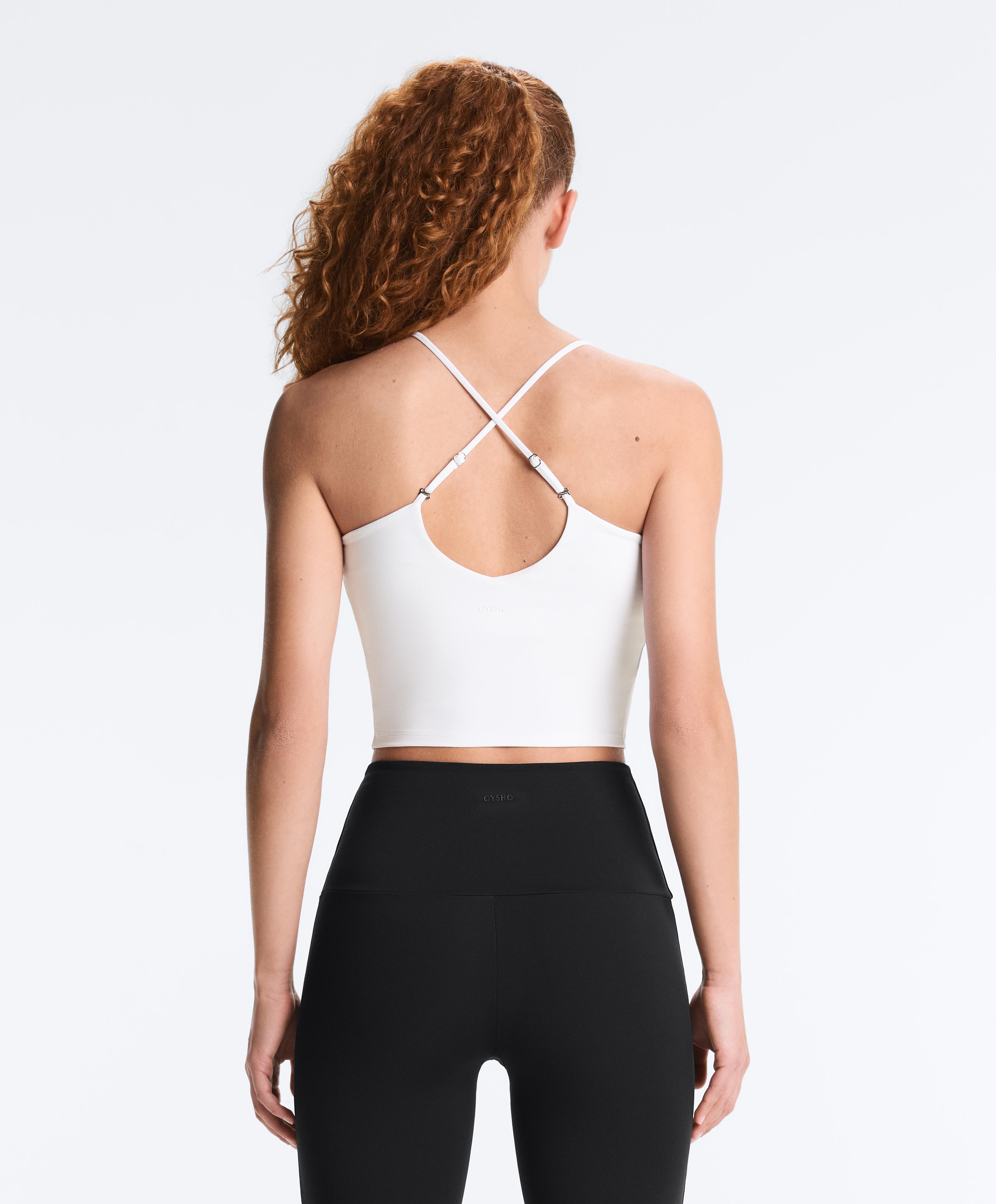 Comfortlux tank top with adjustable straps — WHITE