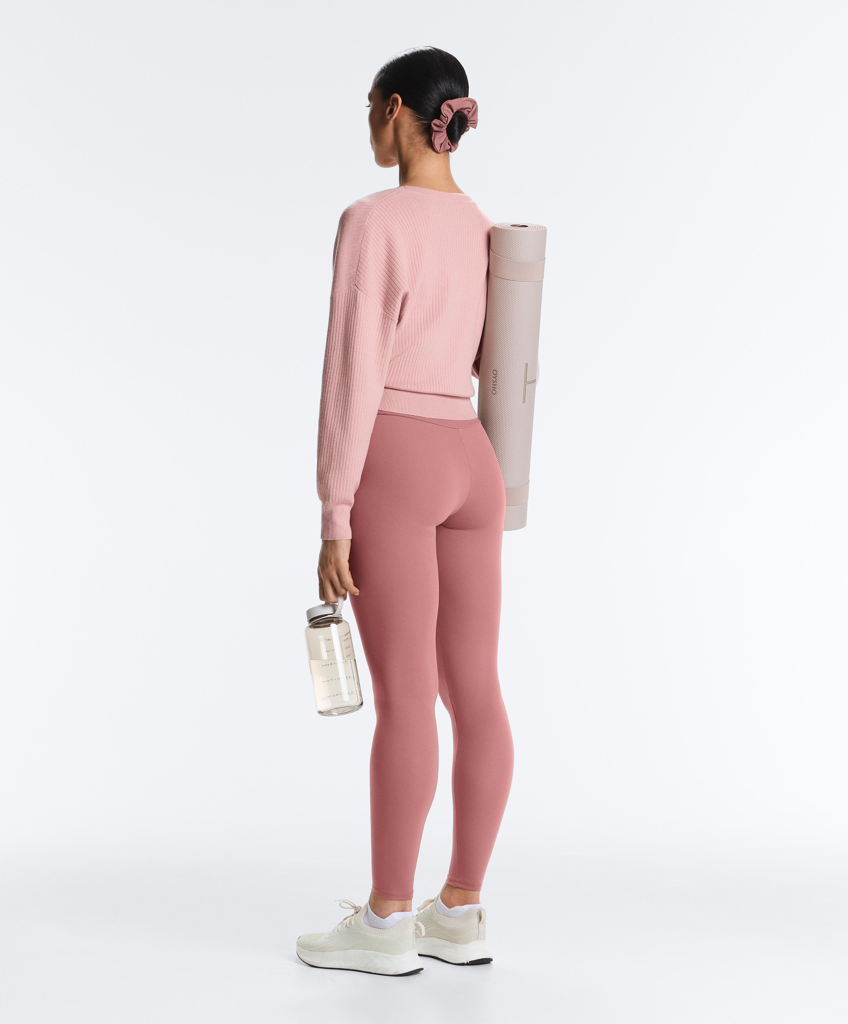 Twist knit jumper — NUDE PINK