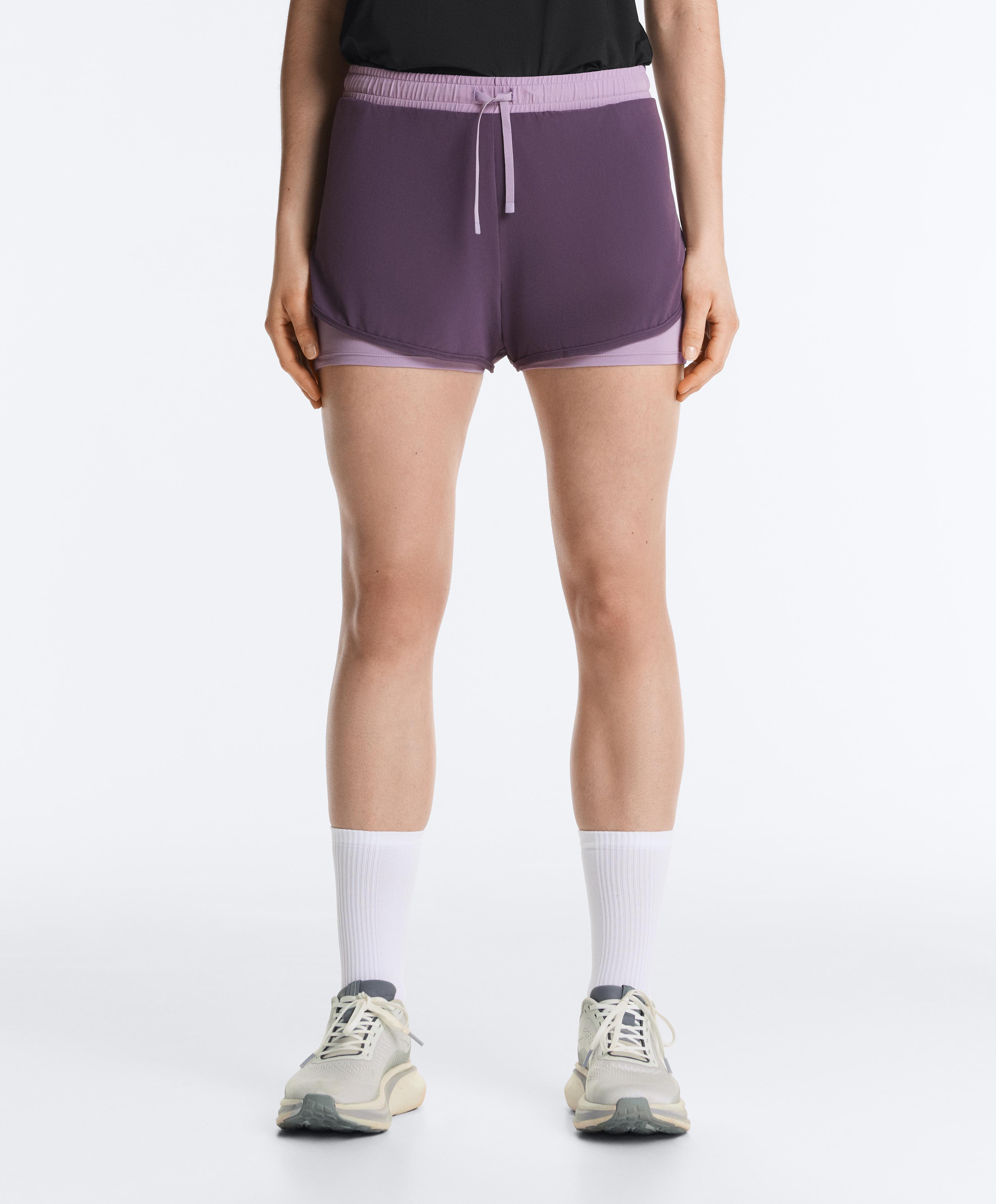 2-in-1 Technical Shorts — WASHED PURPLE