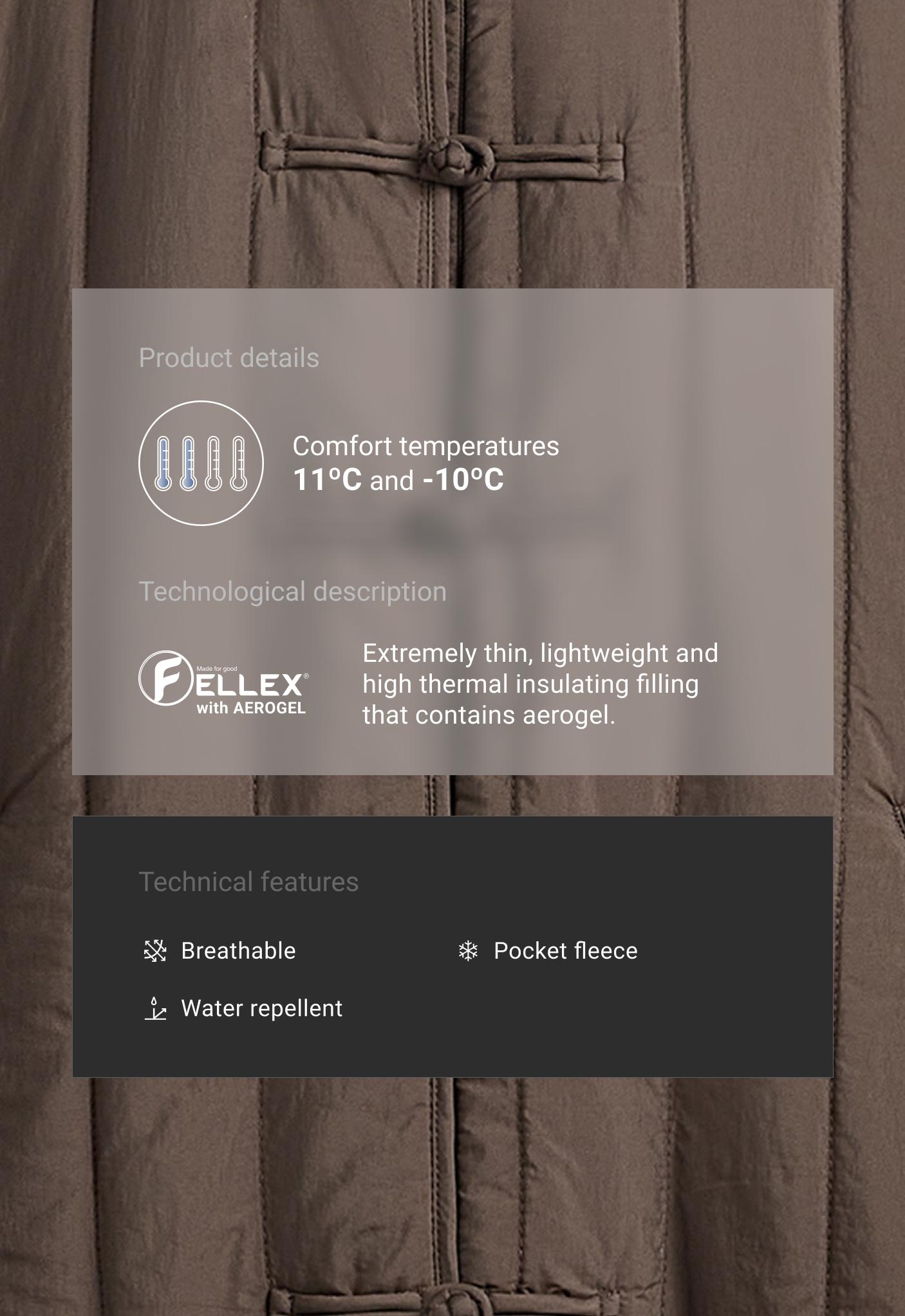 جاكيت بوكسي مبطن قصير FELLEX® مع AEROGEL
