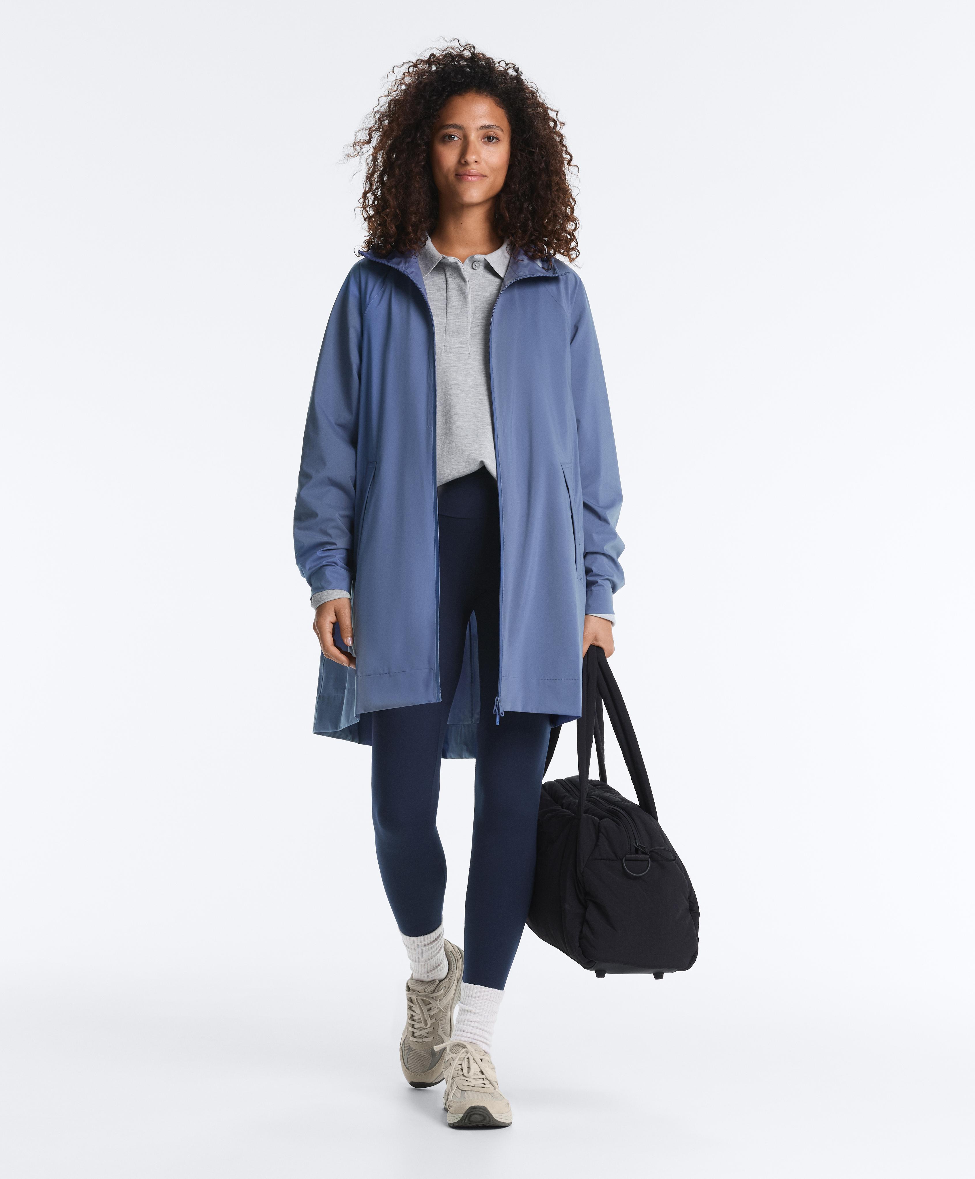 Packable super extra lightweight 10k waterproof jacket — BRIGHT GREY-BLUE