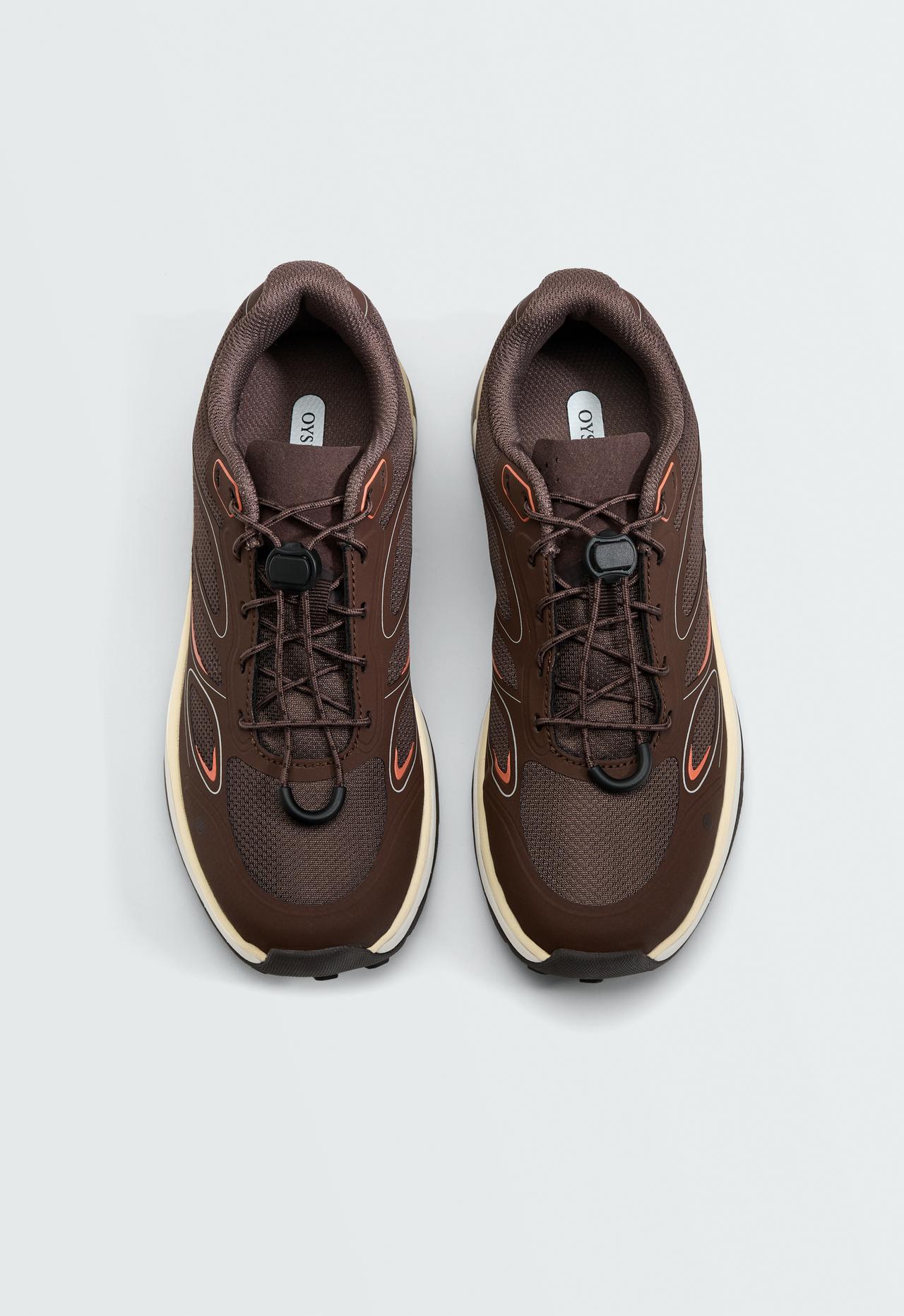 Multi-piece contrast freetime trainers — BROWN