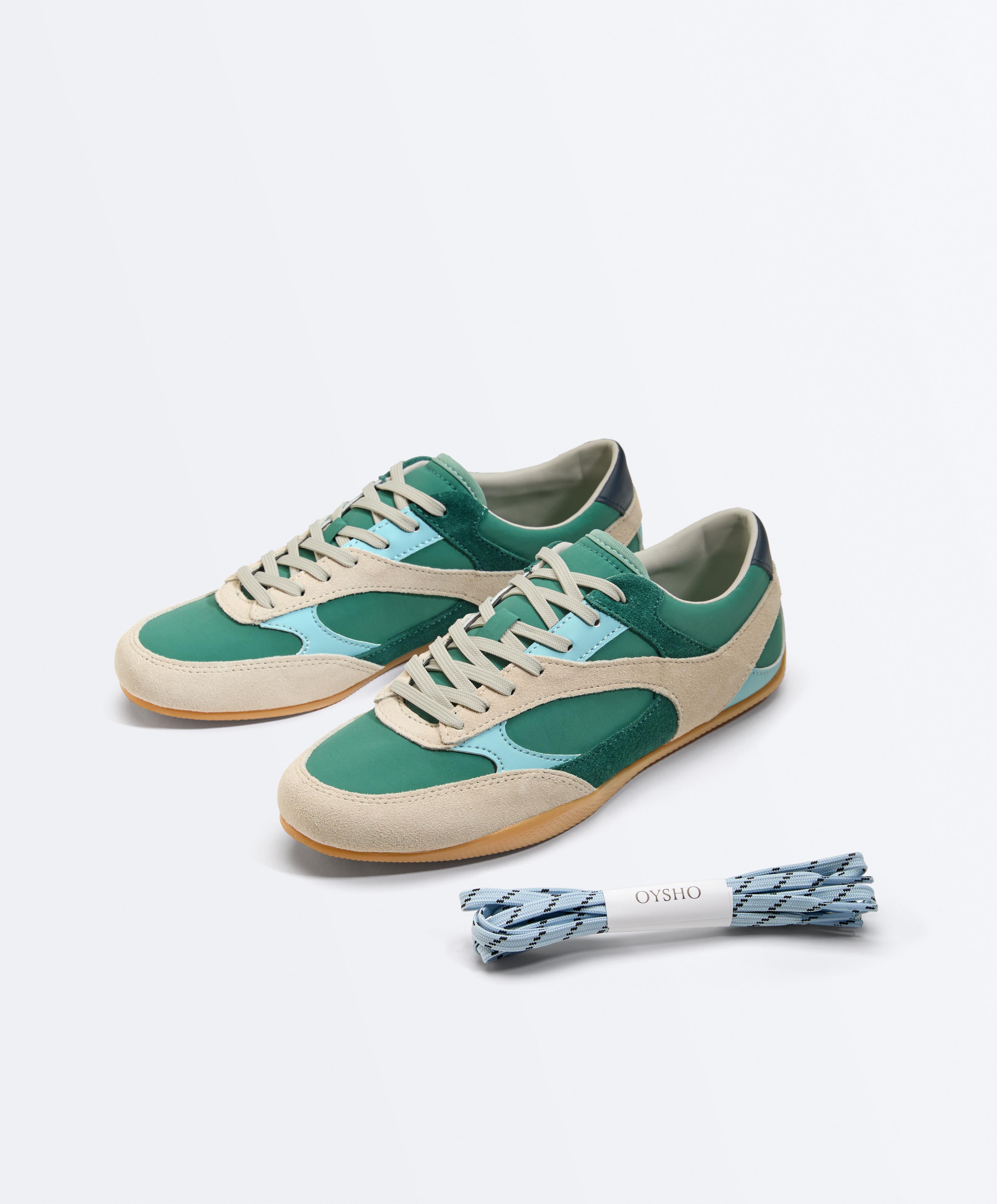 Retro-style trainers — GREEN