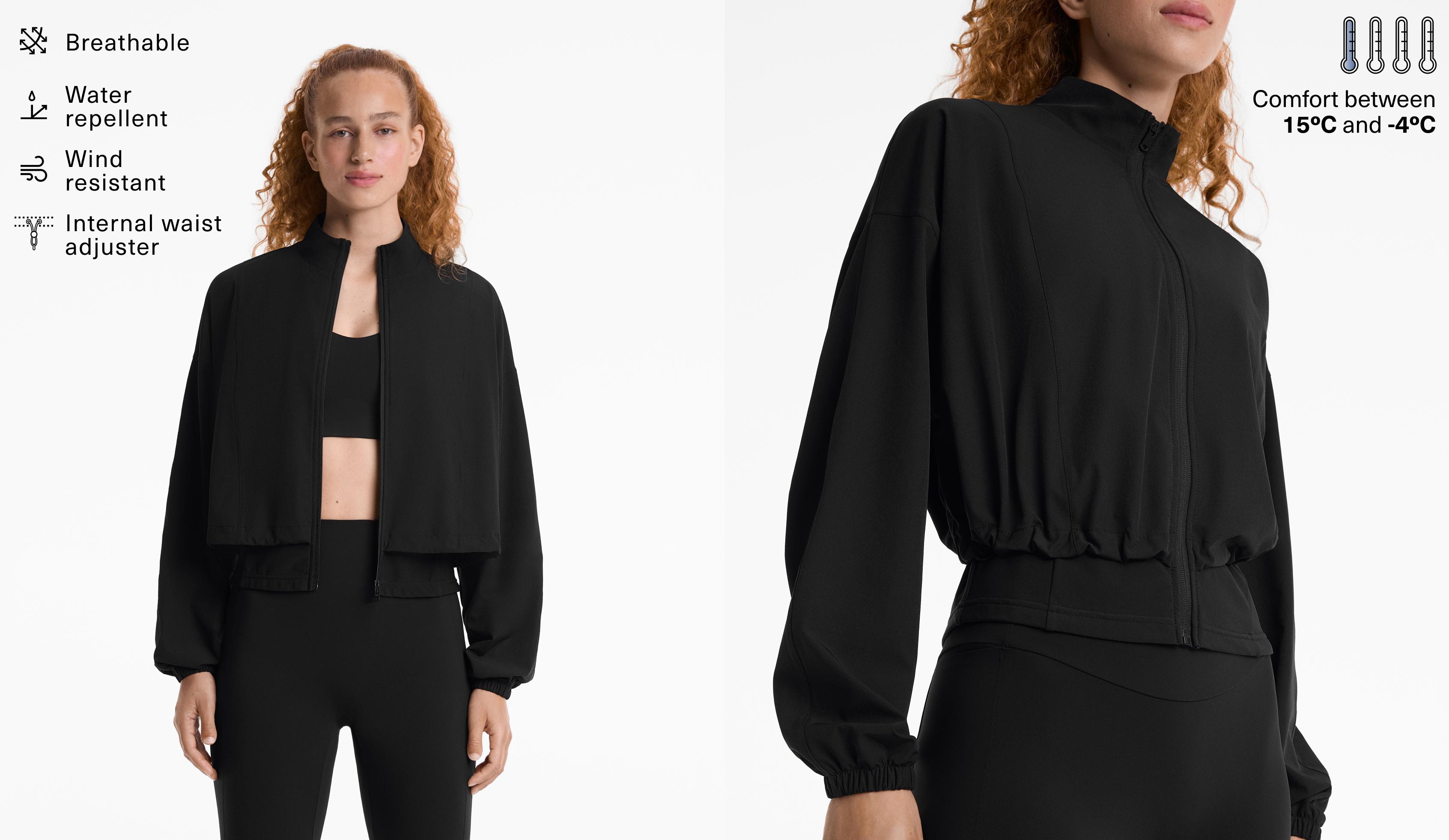 Long-sleeved technical jacket