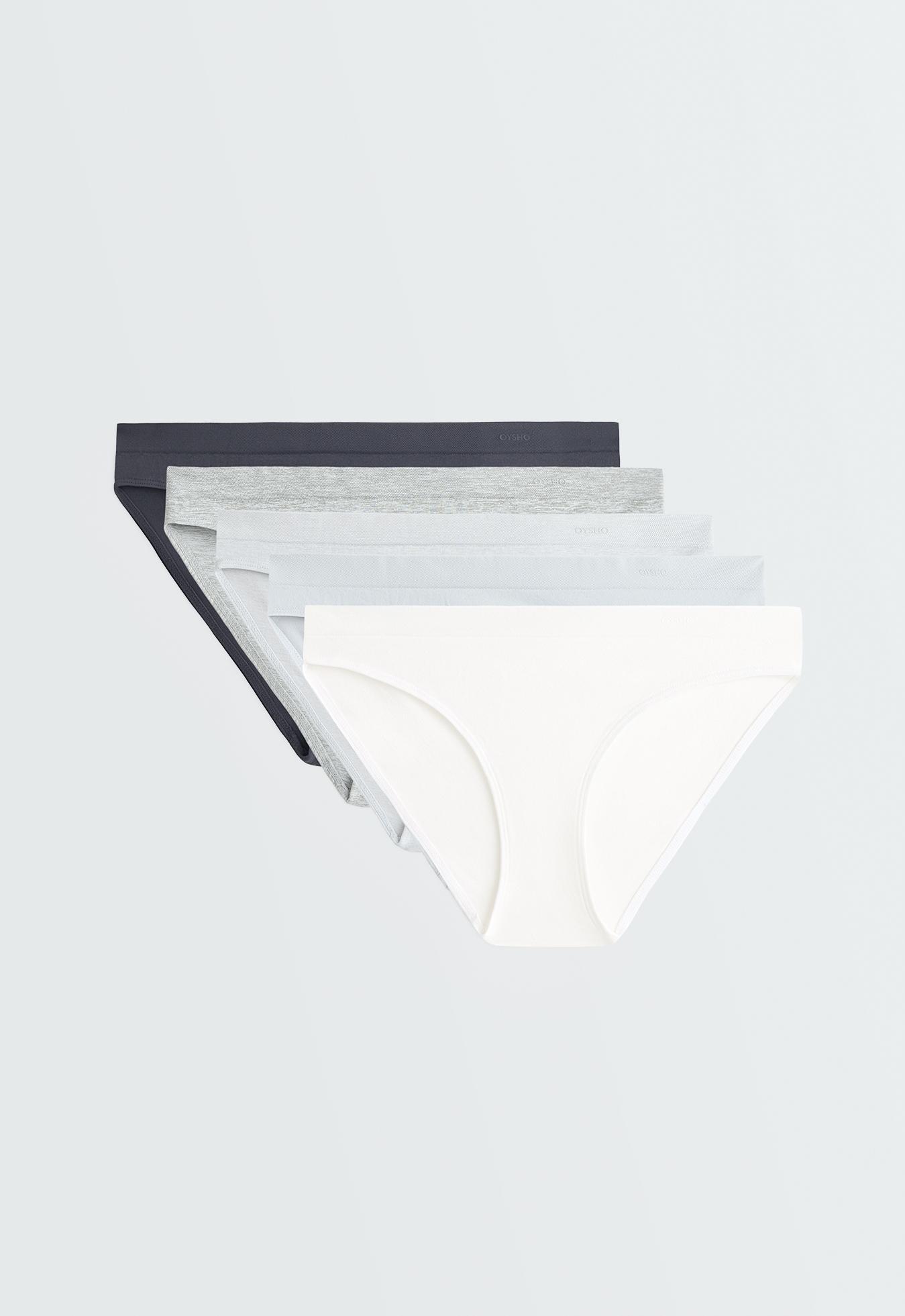5 seamless polyamide blend classic briefs — NAVY BLUE
