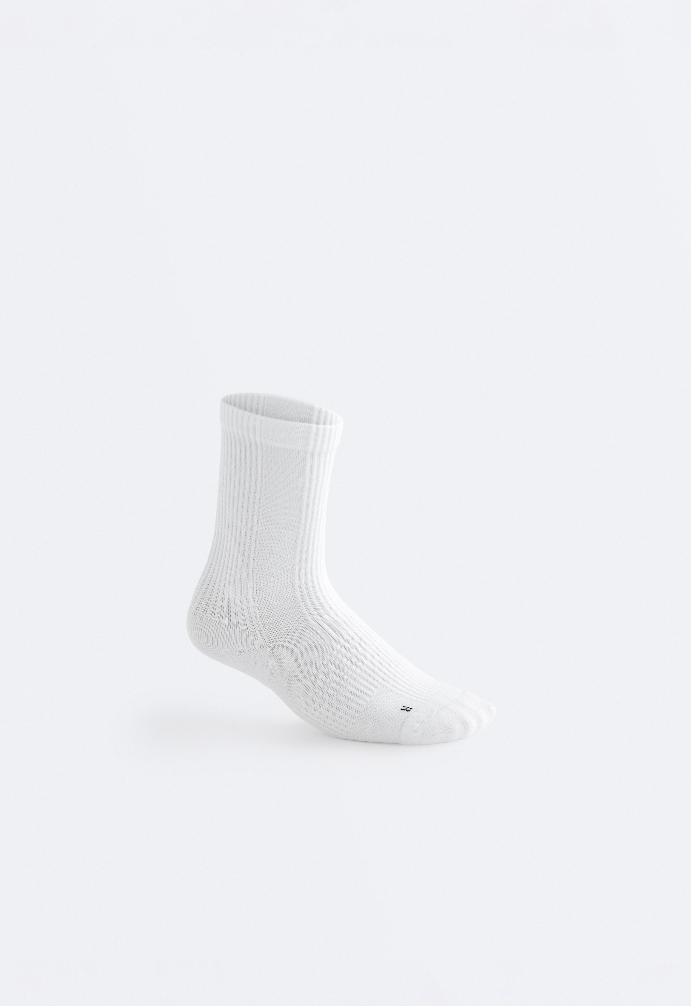 3 pairs of classic polyamide sports socks — WHITE