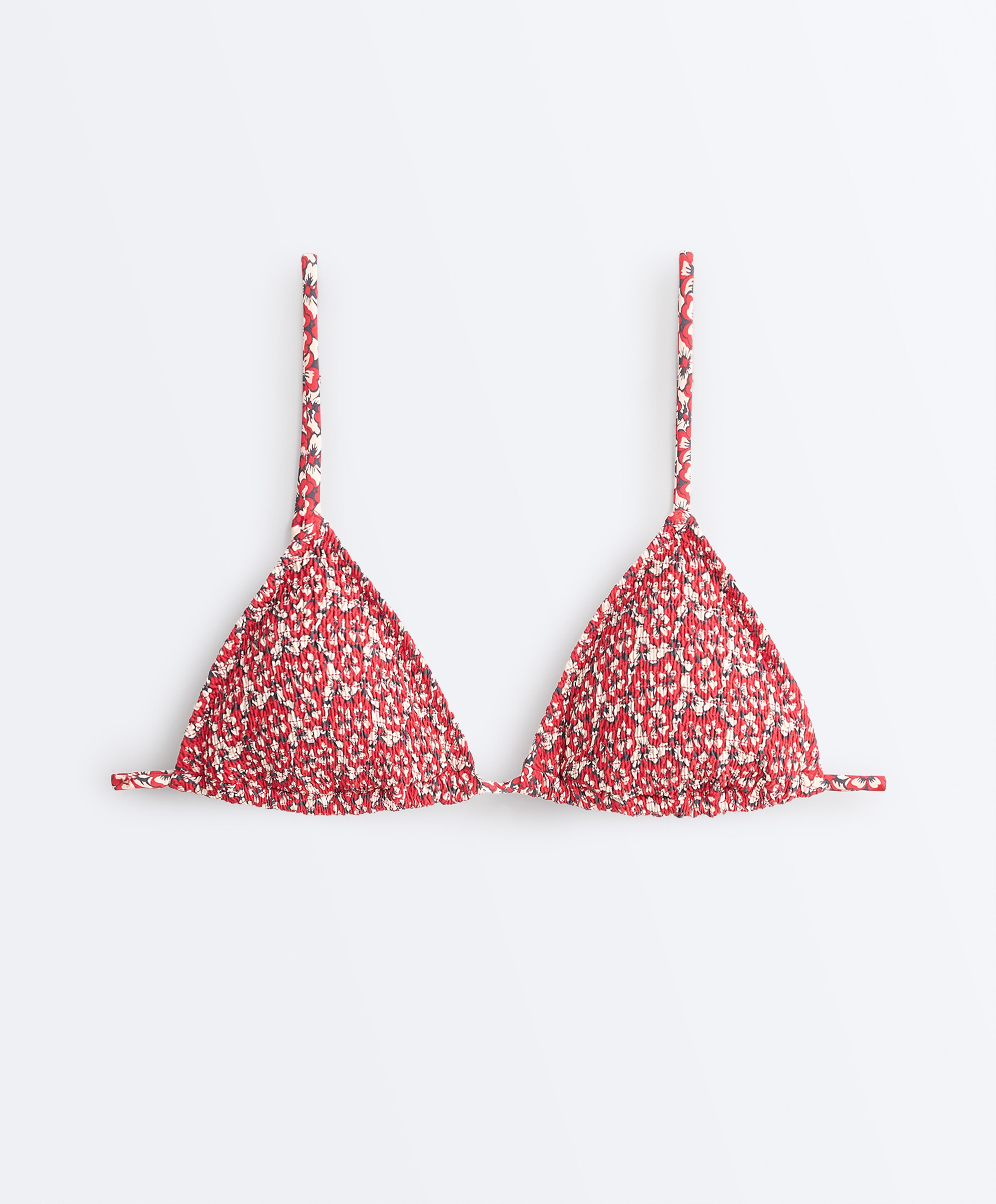 Smock triangle bikini — BRIGHT RED