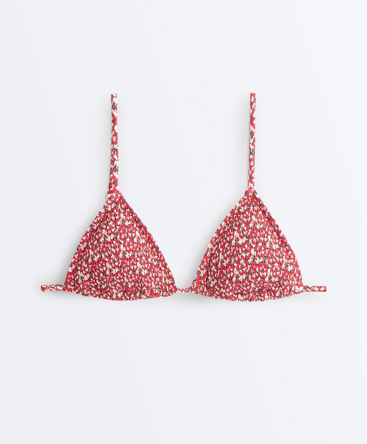 Smock triangle bikini — BRIGHT RED