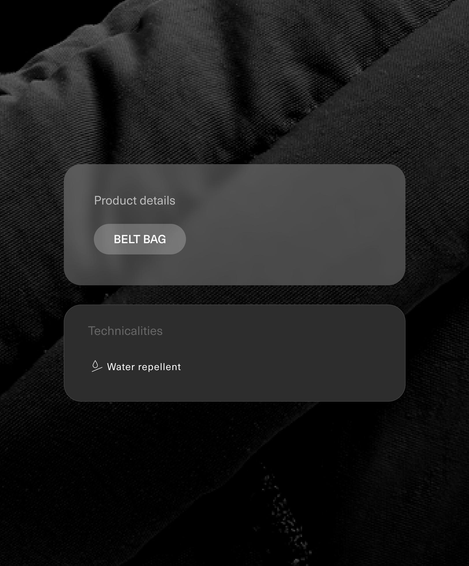 Water repellent nylon belt bag Water repellent nylon belt bag