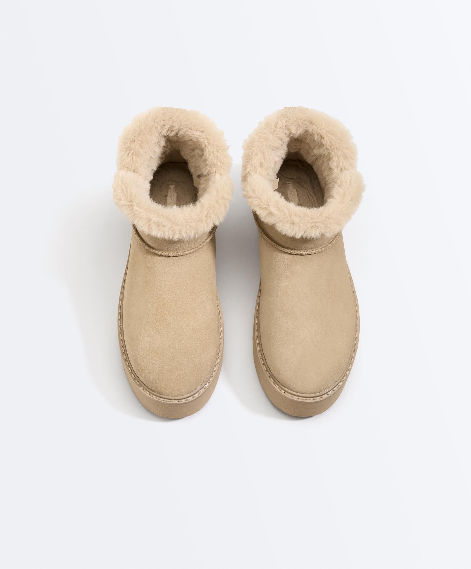 Bota plataforma piel