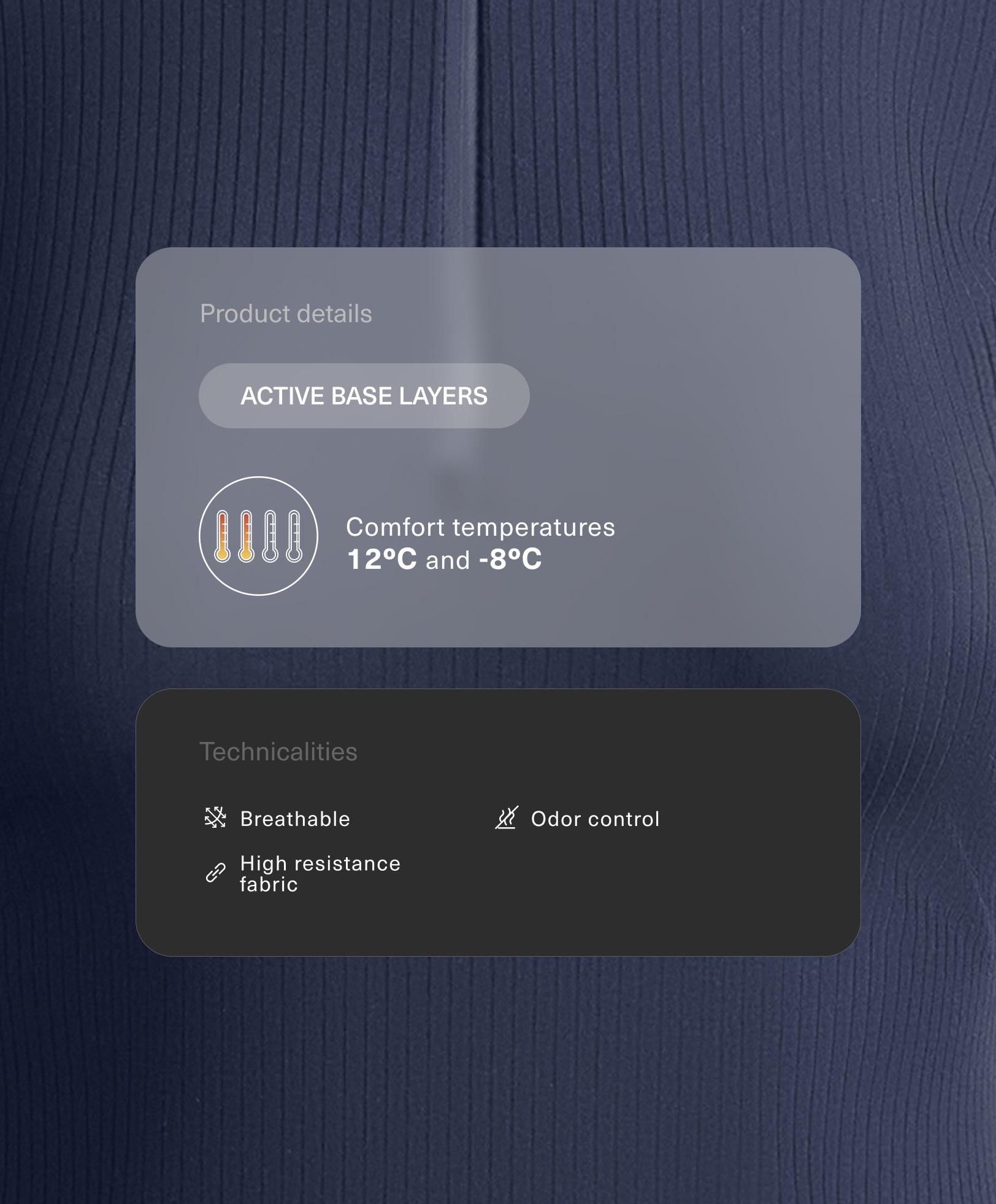 Camiseta térmica base layer rib