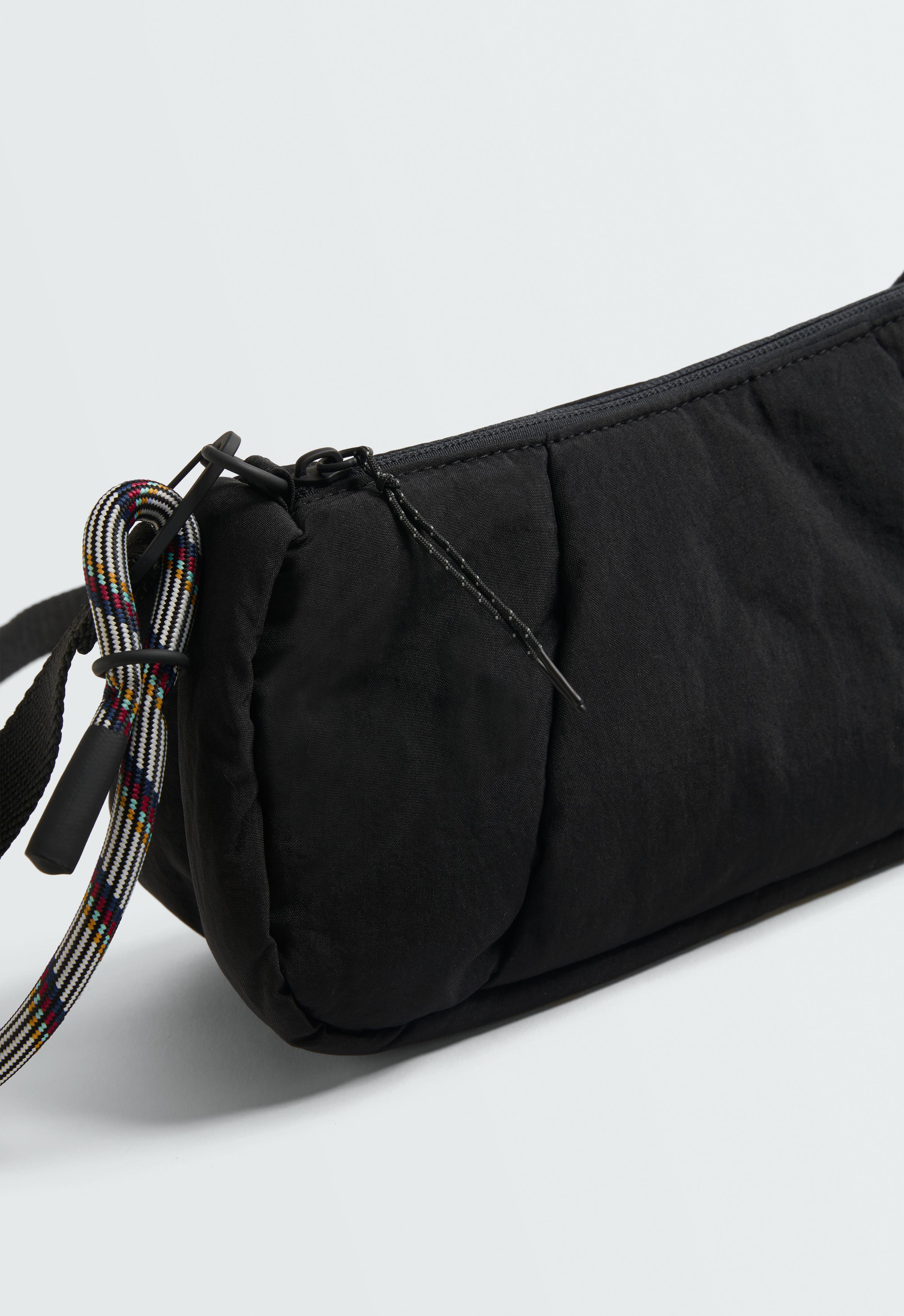 Padded crossbody bag — BLACK