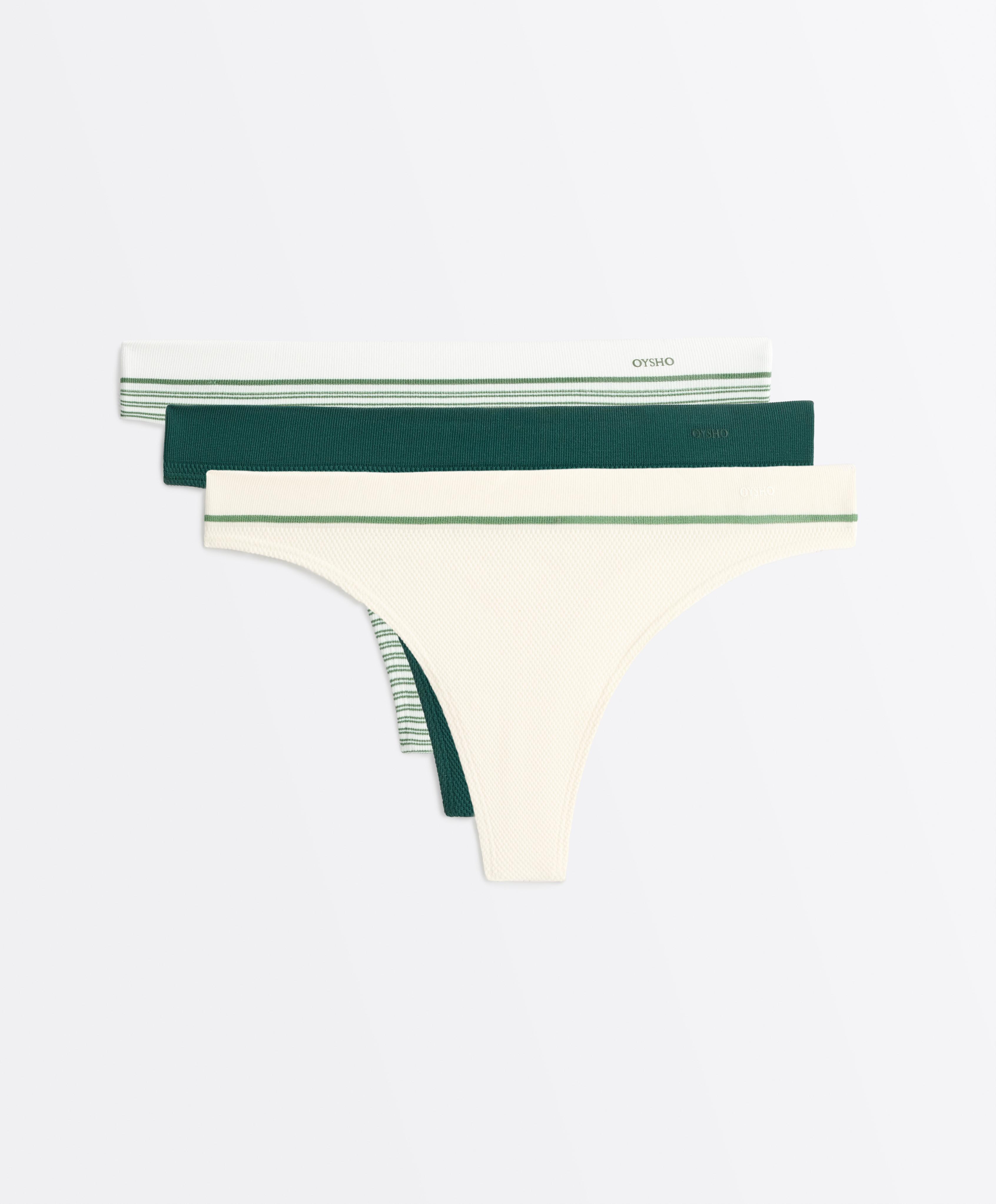 3 tangas piqué mélange polyamide