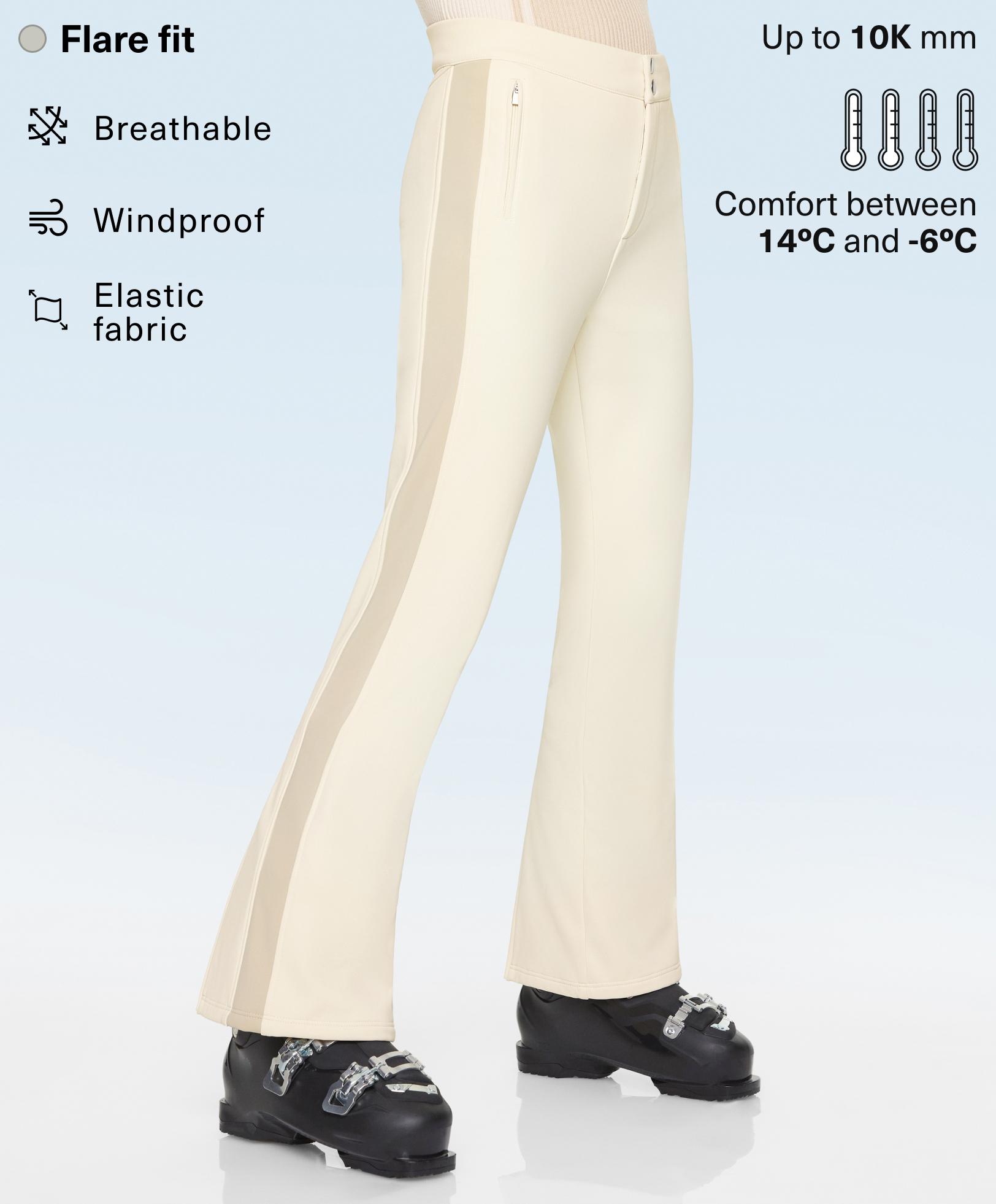 Water-resistant SKI block flare trousers - Zľava